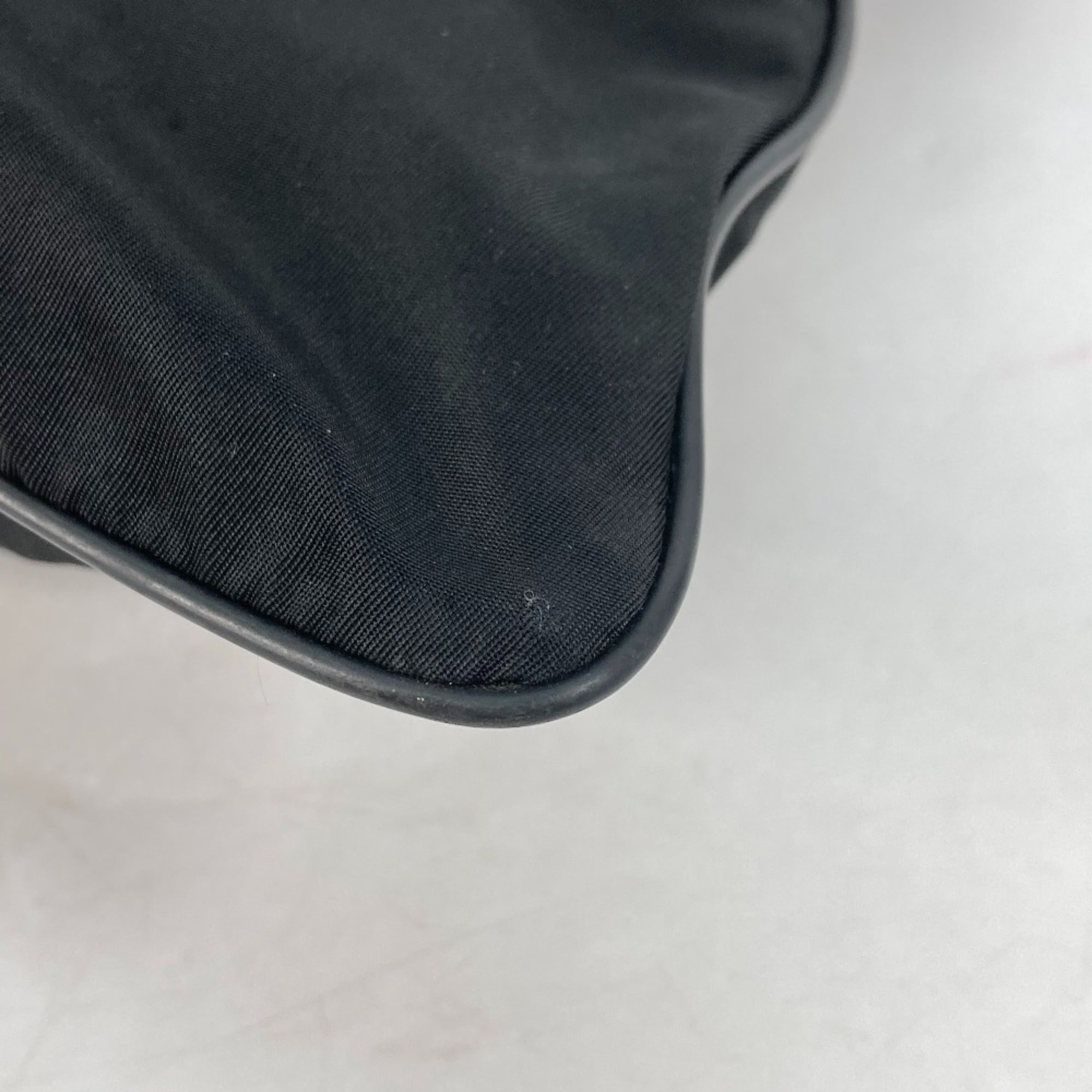 Prada Black Nylon Pochette Shoulder Bag