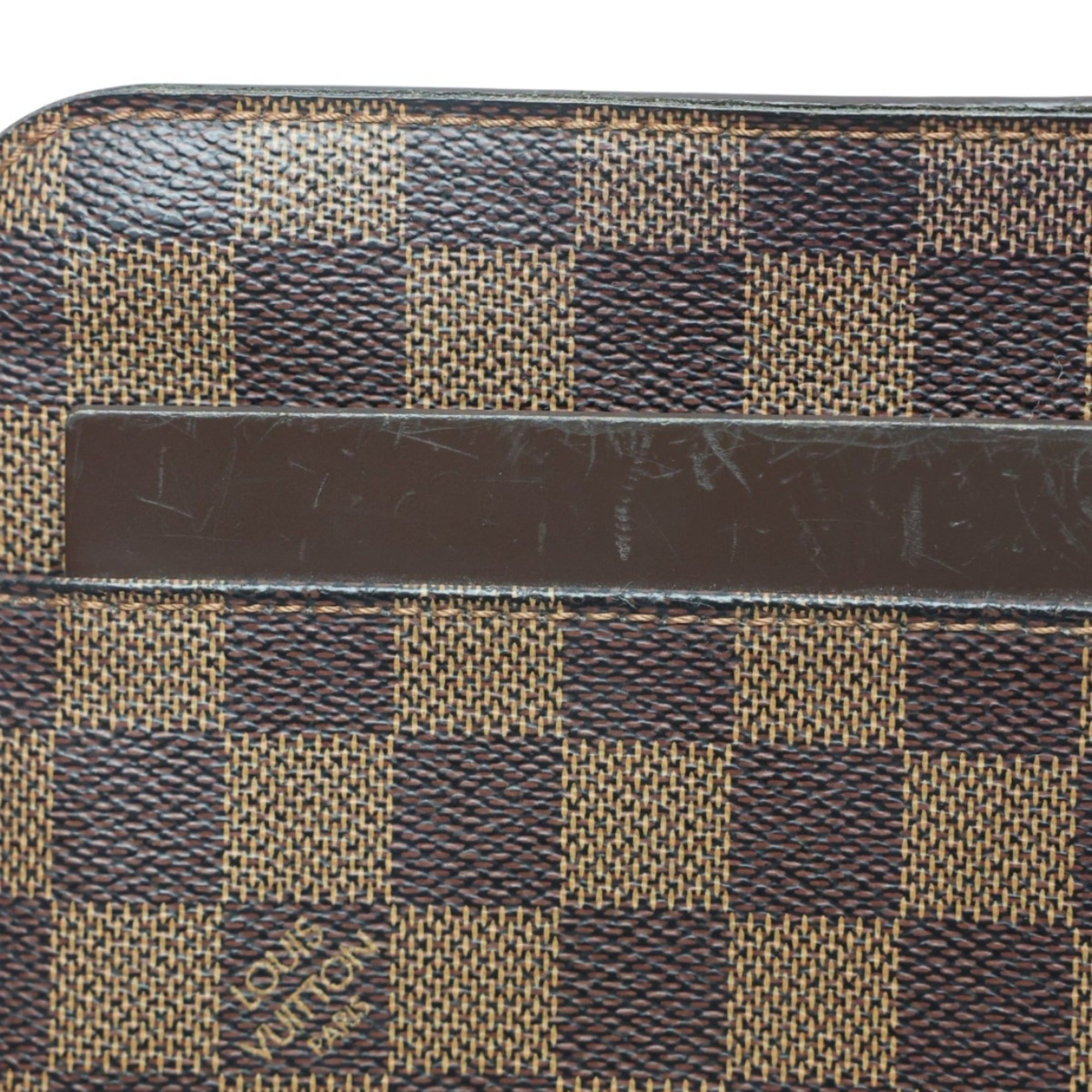 Louis Vuitton Damier Brown Damier Canvas Clutch Bag