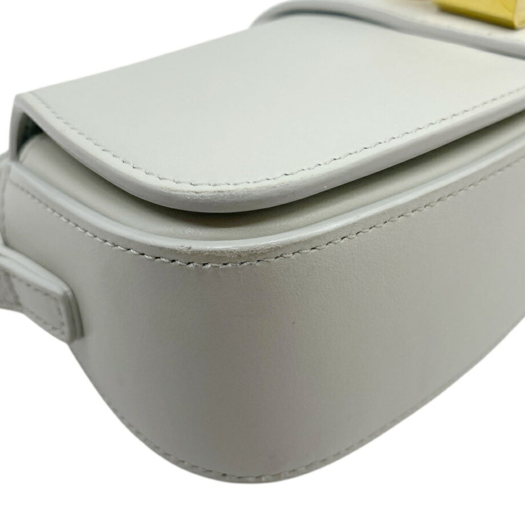 Celine Light Gray Leather Handbag