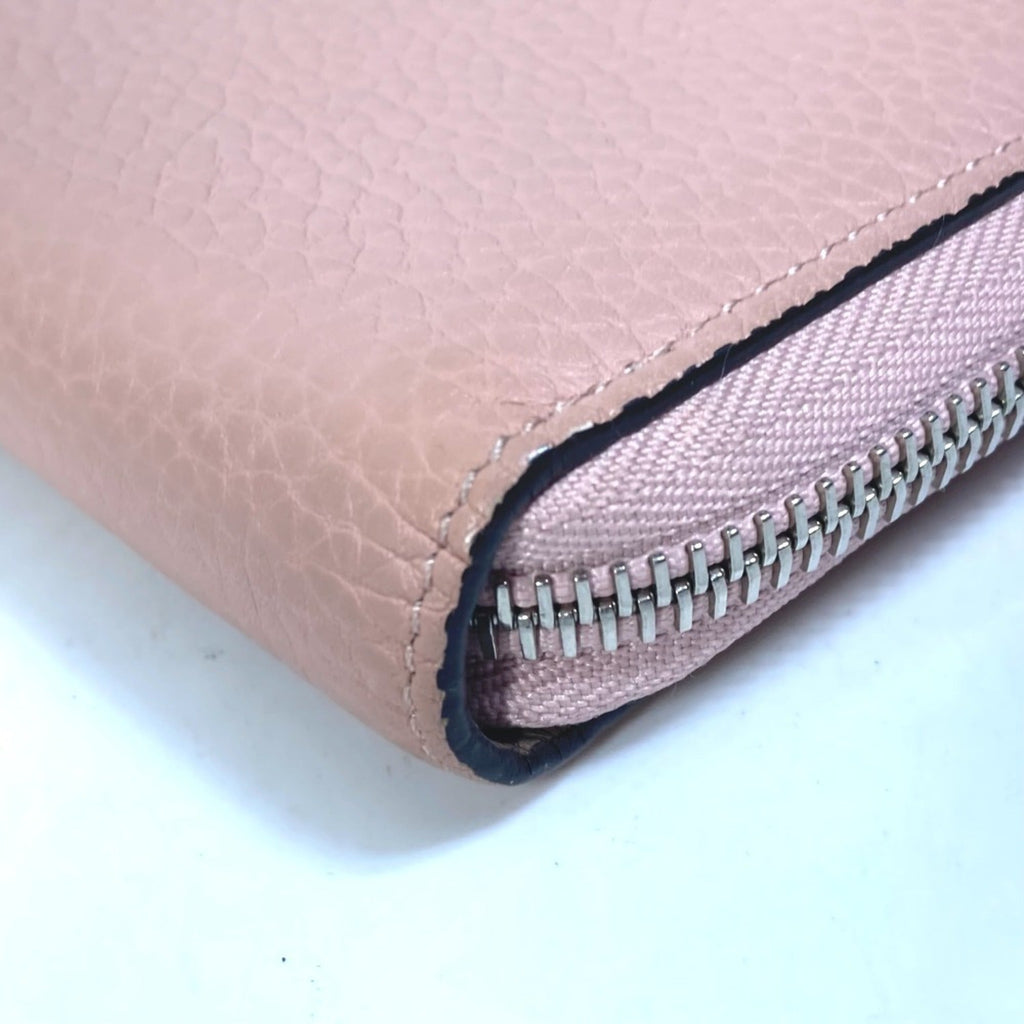 Louis Vuitton Pink Leather Long Wallet
