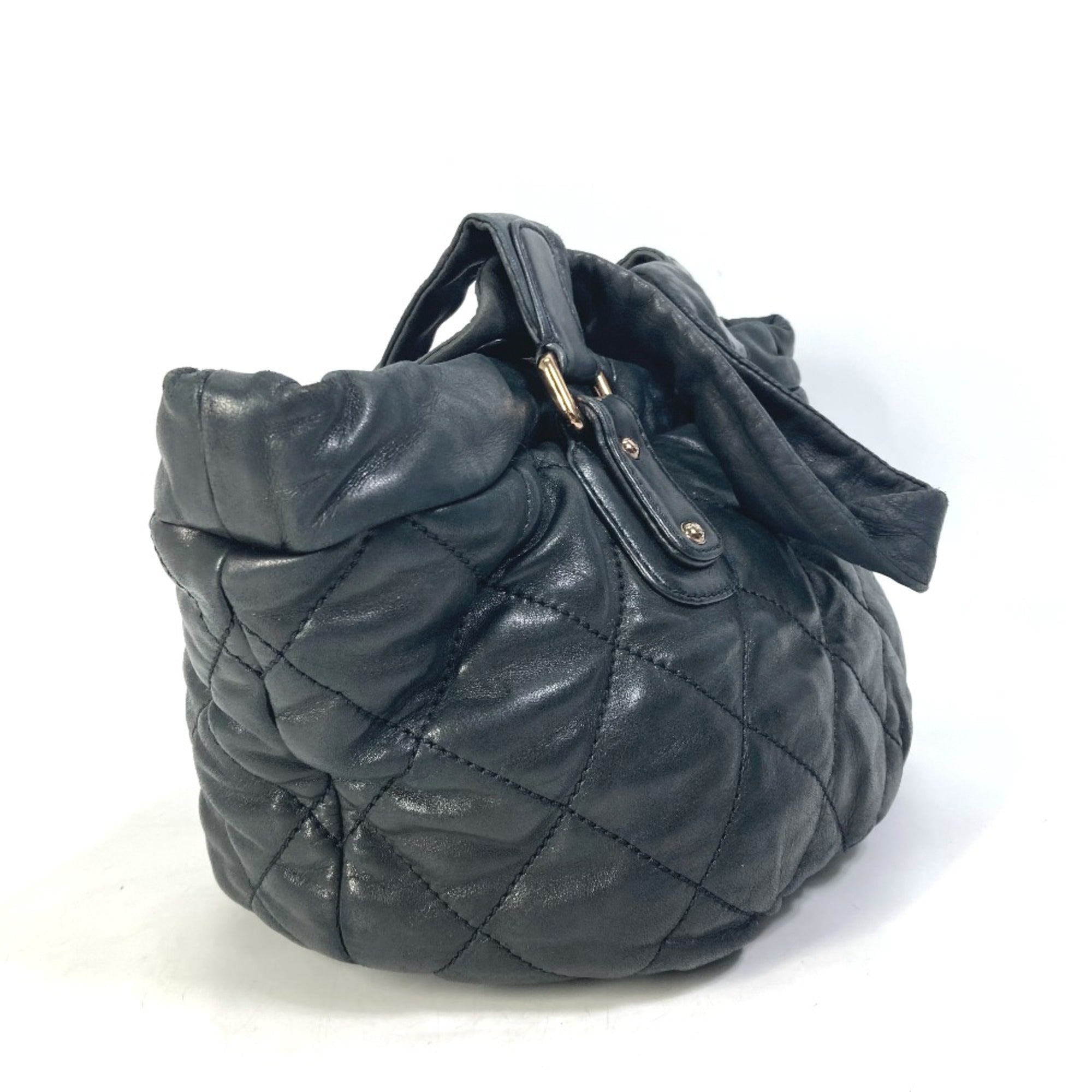 Chanel Black Leather Shoulder Bag