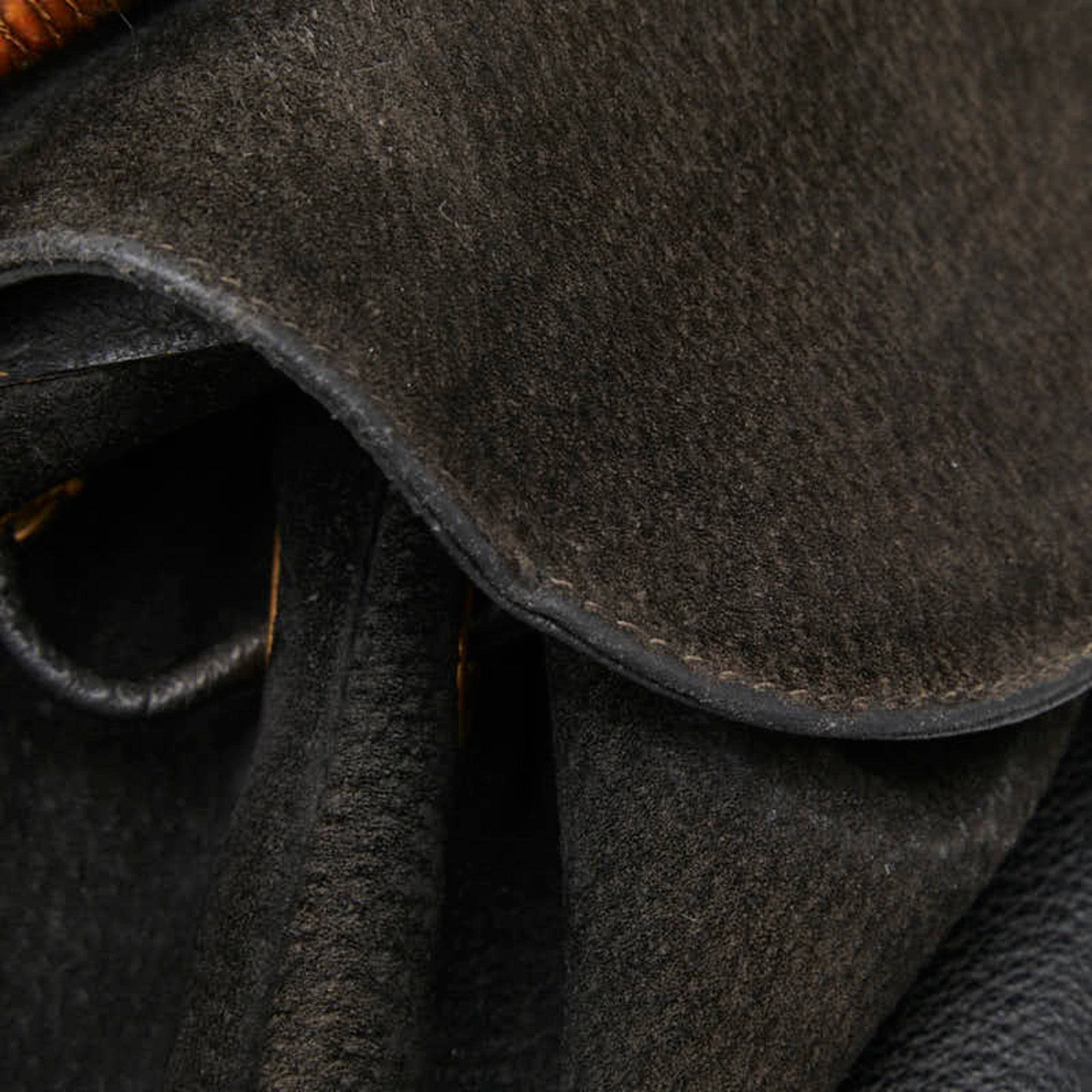 Gucci Black Suede Leather Backpack (Pre-Owned)