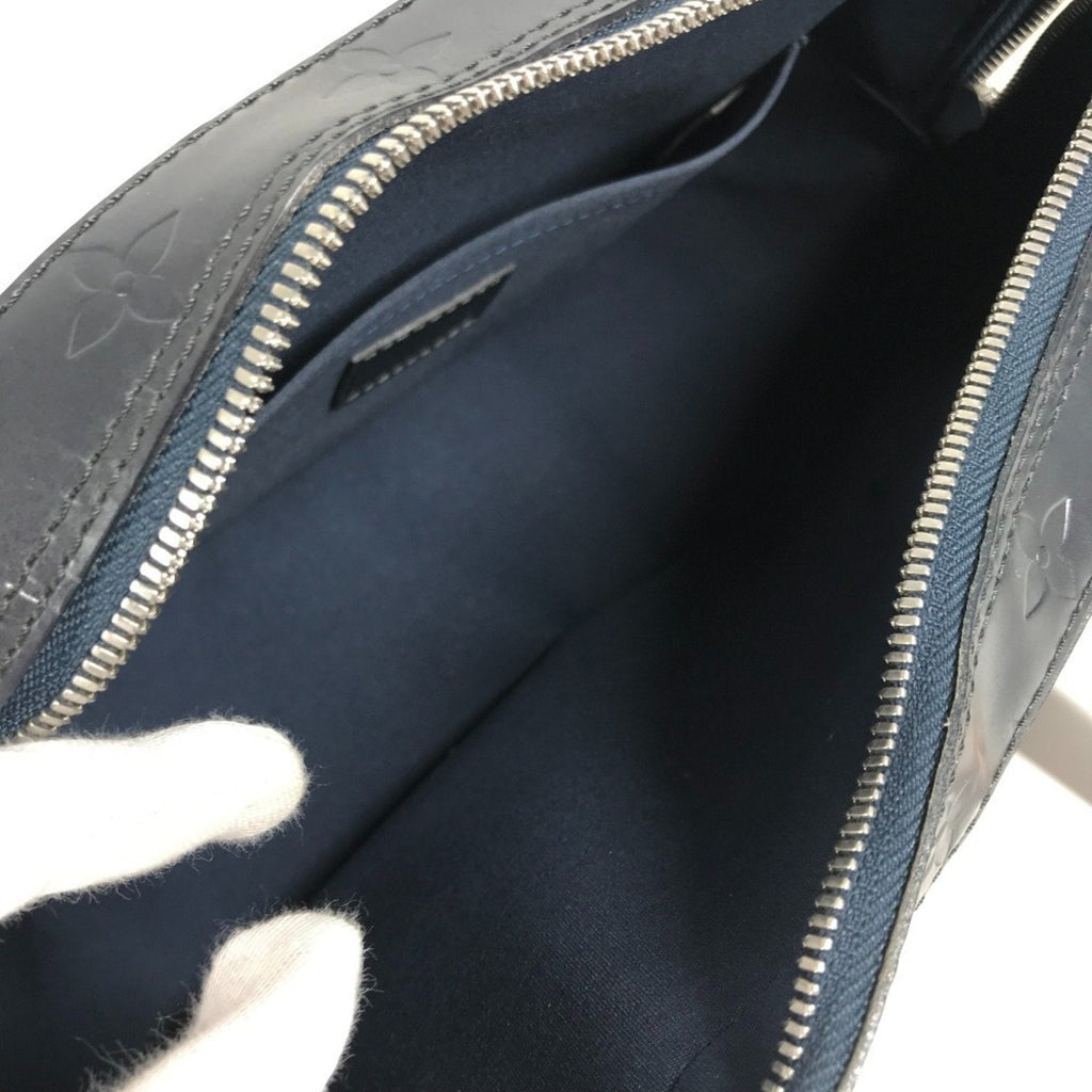 Louis Vuitton Navy Monogram Mat Boston Bag Handbag