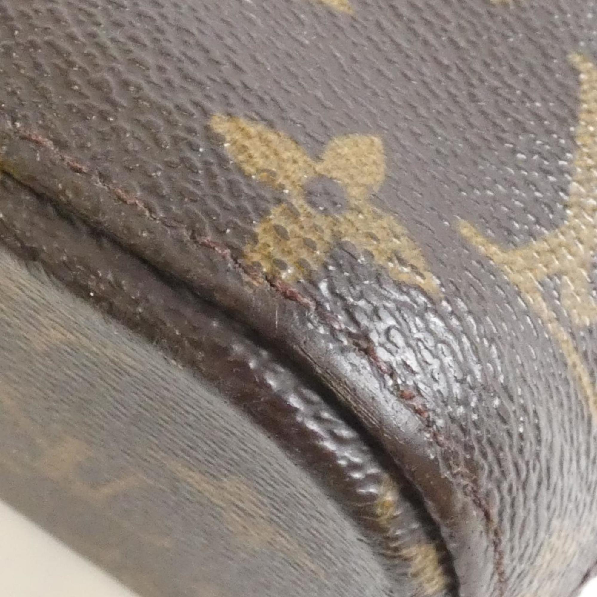 Louis Vuitton Brown Coated Canvas Handbag