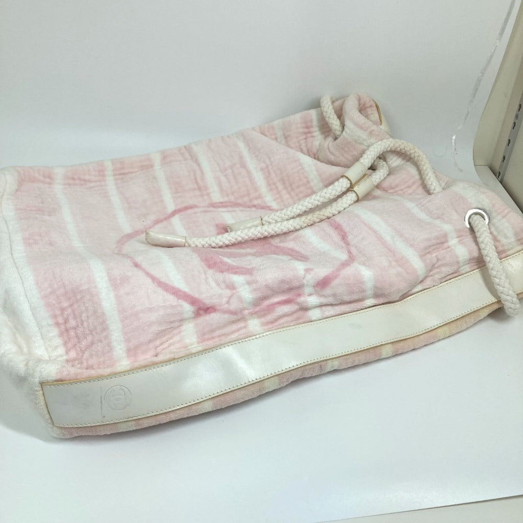 Chanel Pink Cotton Shoulder Bag