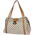 Louis Vuitton White Damier Azur Handbag Shoulder Bag Tote Bag