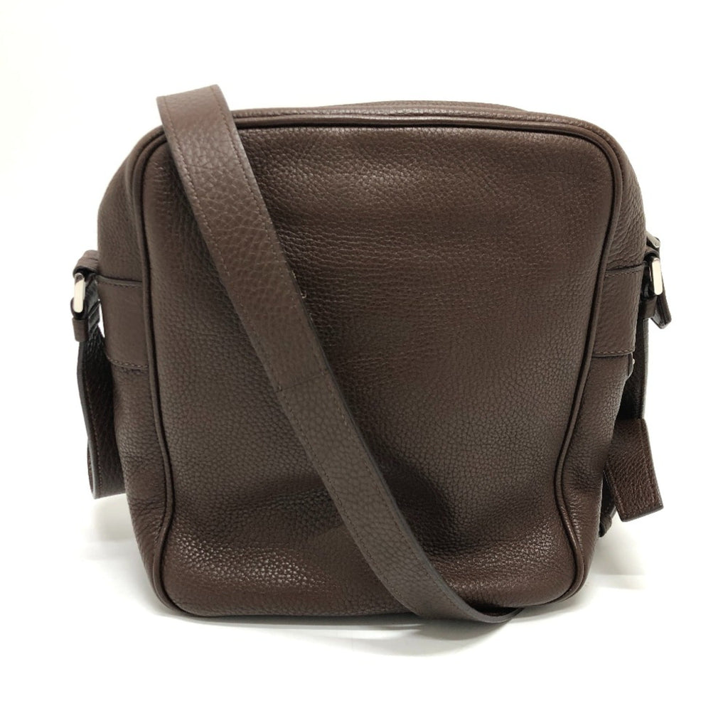 Prada Brown Leather Shoulder Bag