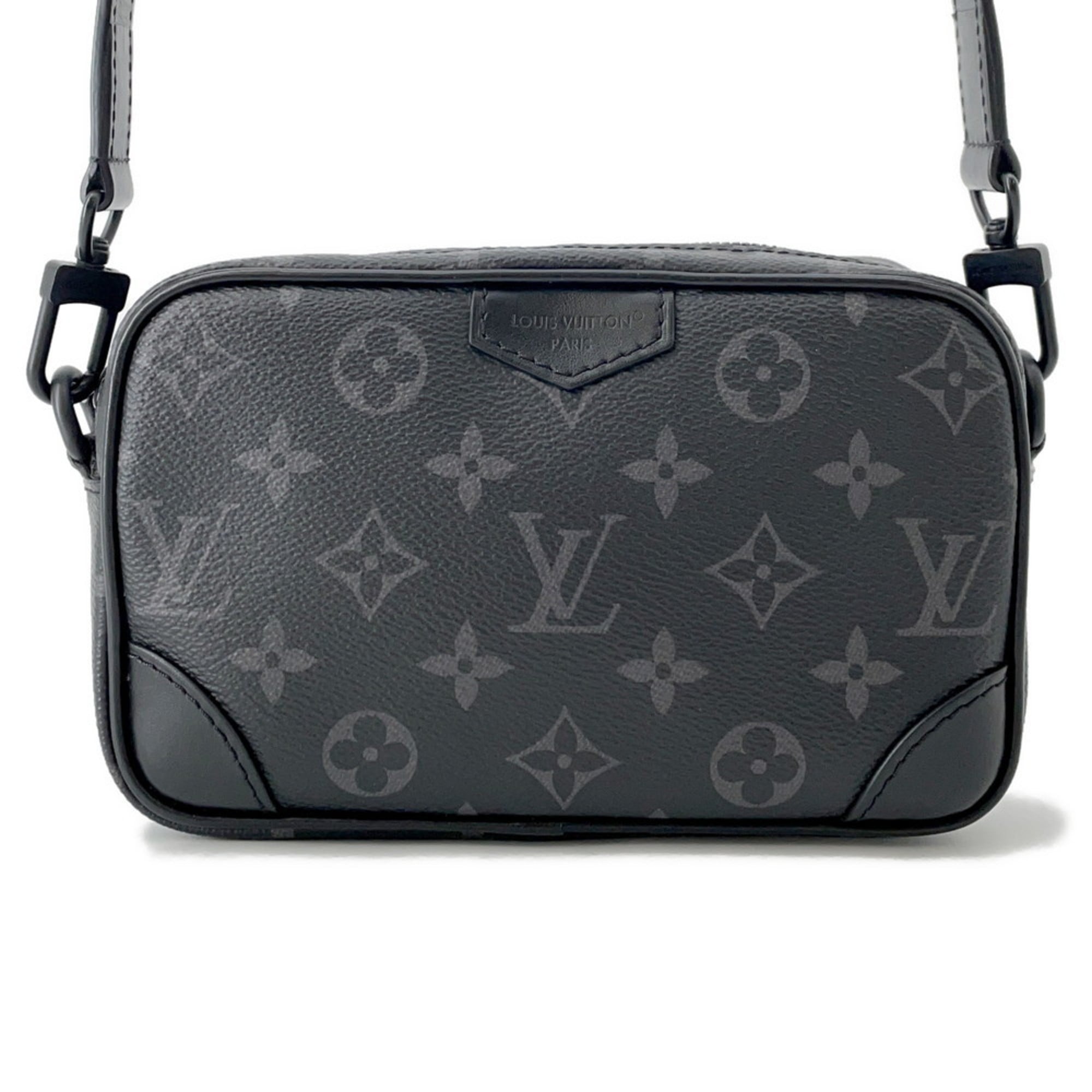 Louis Vuitton Monogram Eclipse Black Noir Monogram Eclipse Chain/Shoulder Wallet