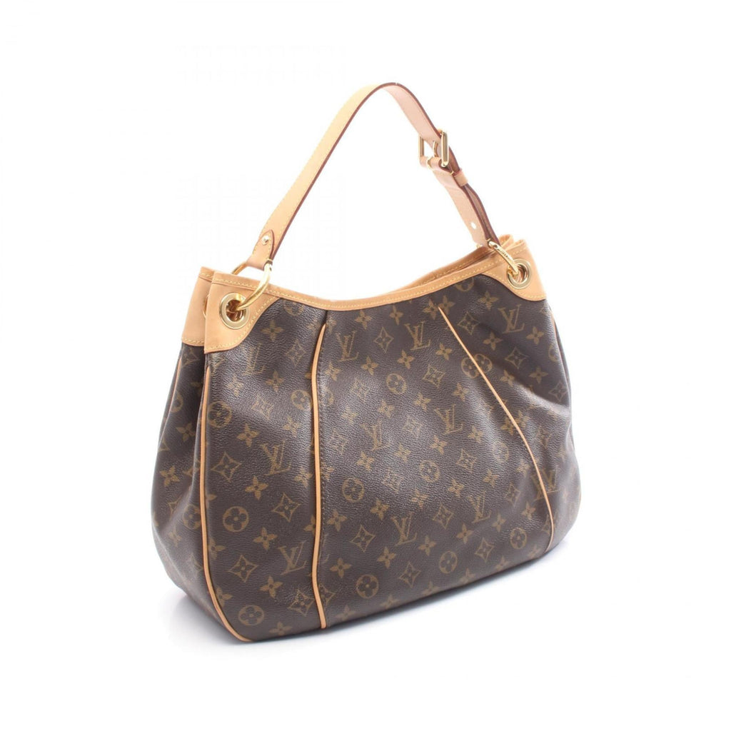 Louis Vuitton Brown Coated Canvas Leather Shoulder Bag