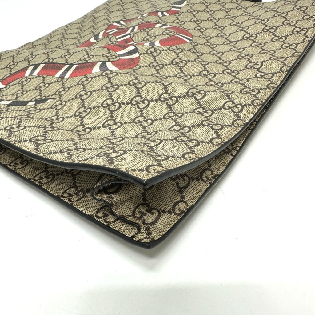 Gucci Beige Gg Supreme Handbag Shoulder Bag (Pre-Owned)
