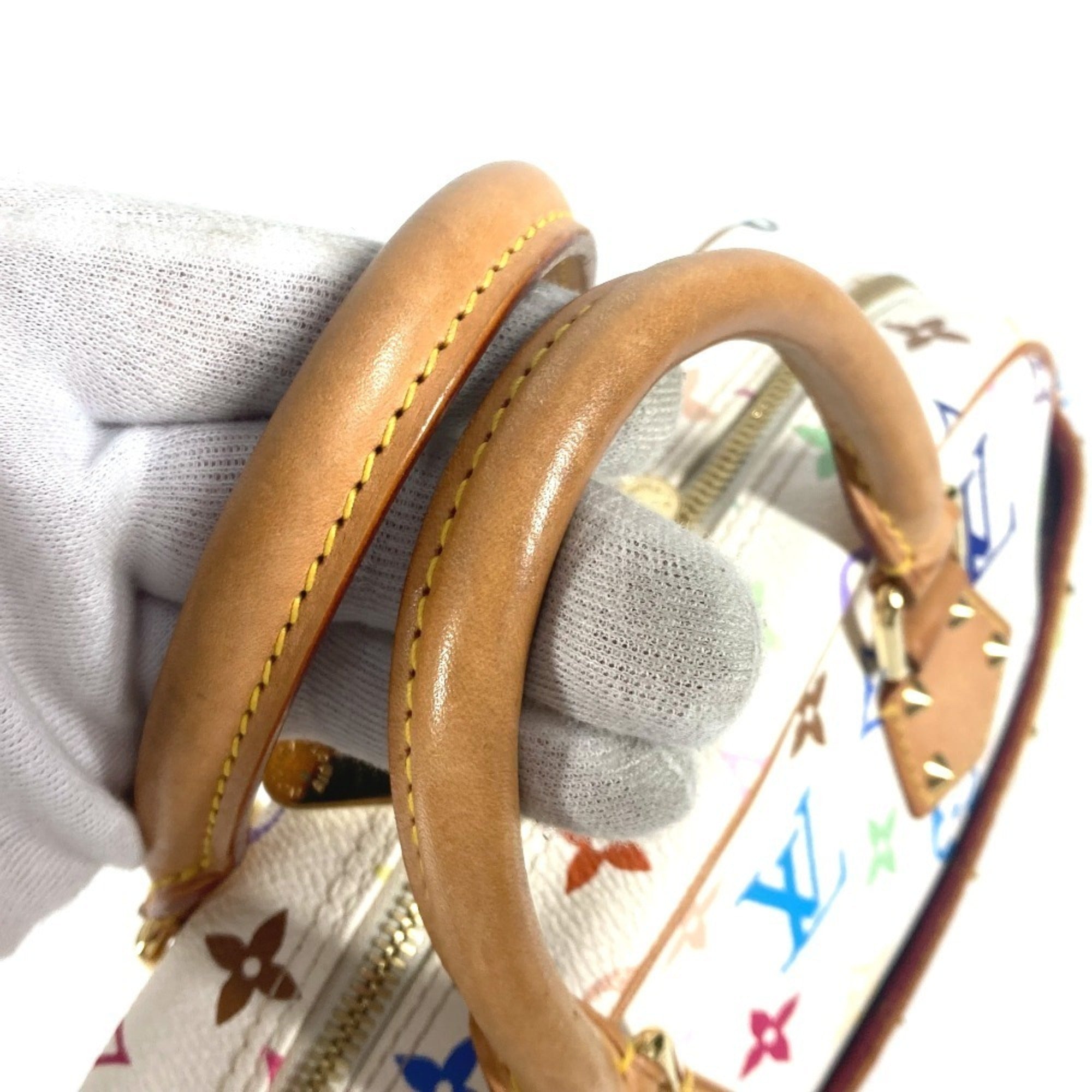 Louis Vuitton Monogram Multicolore Blanc White Monogram Multicolore Boston Bag Handbag