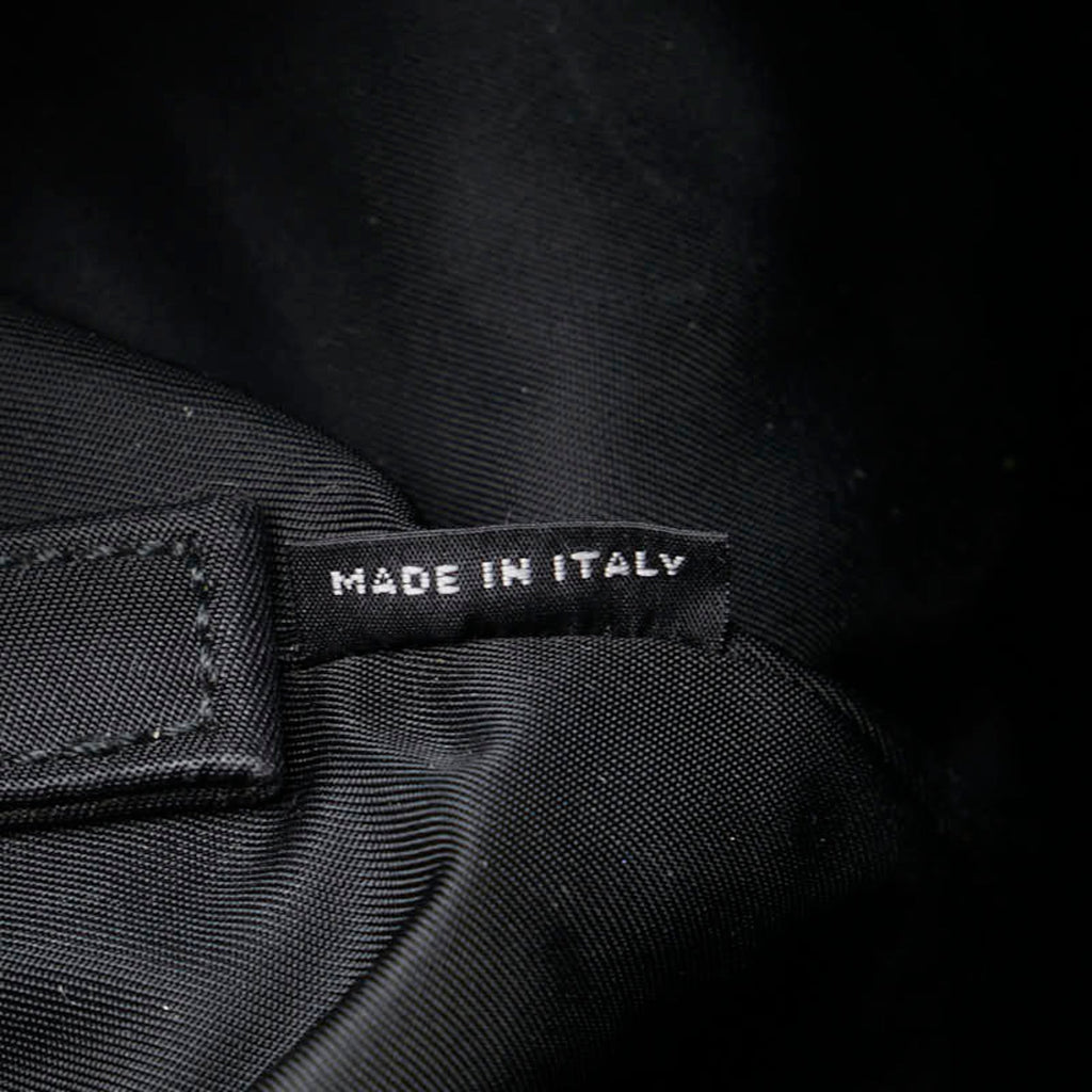 Prada Navy Black Nylon Handbag Tote Bag