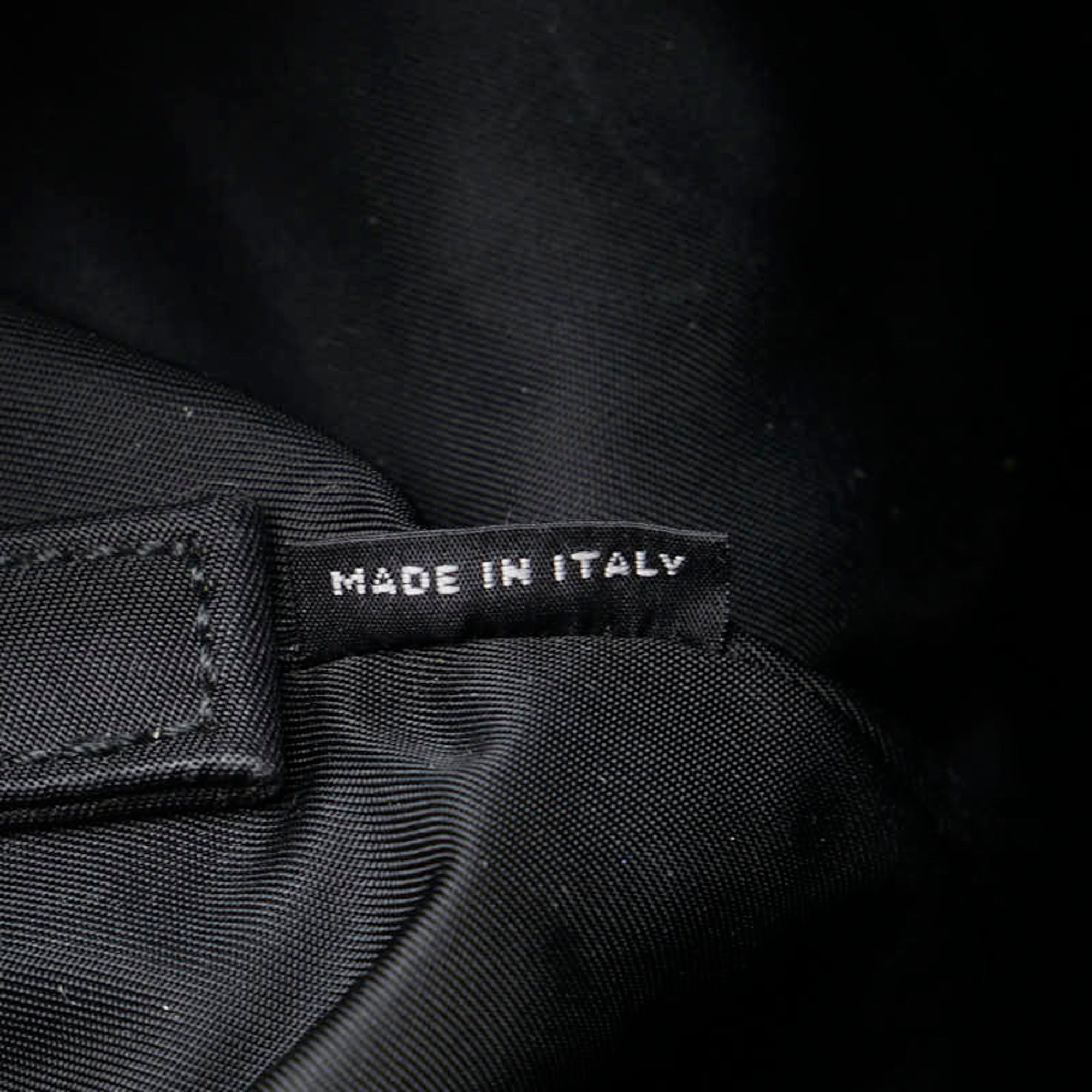 Prada Navy Black Nylon Handbag Tote Bag