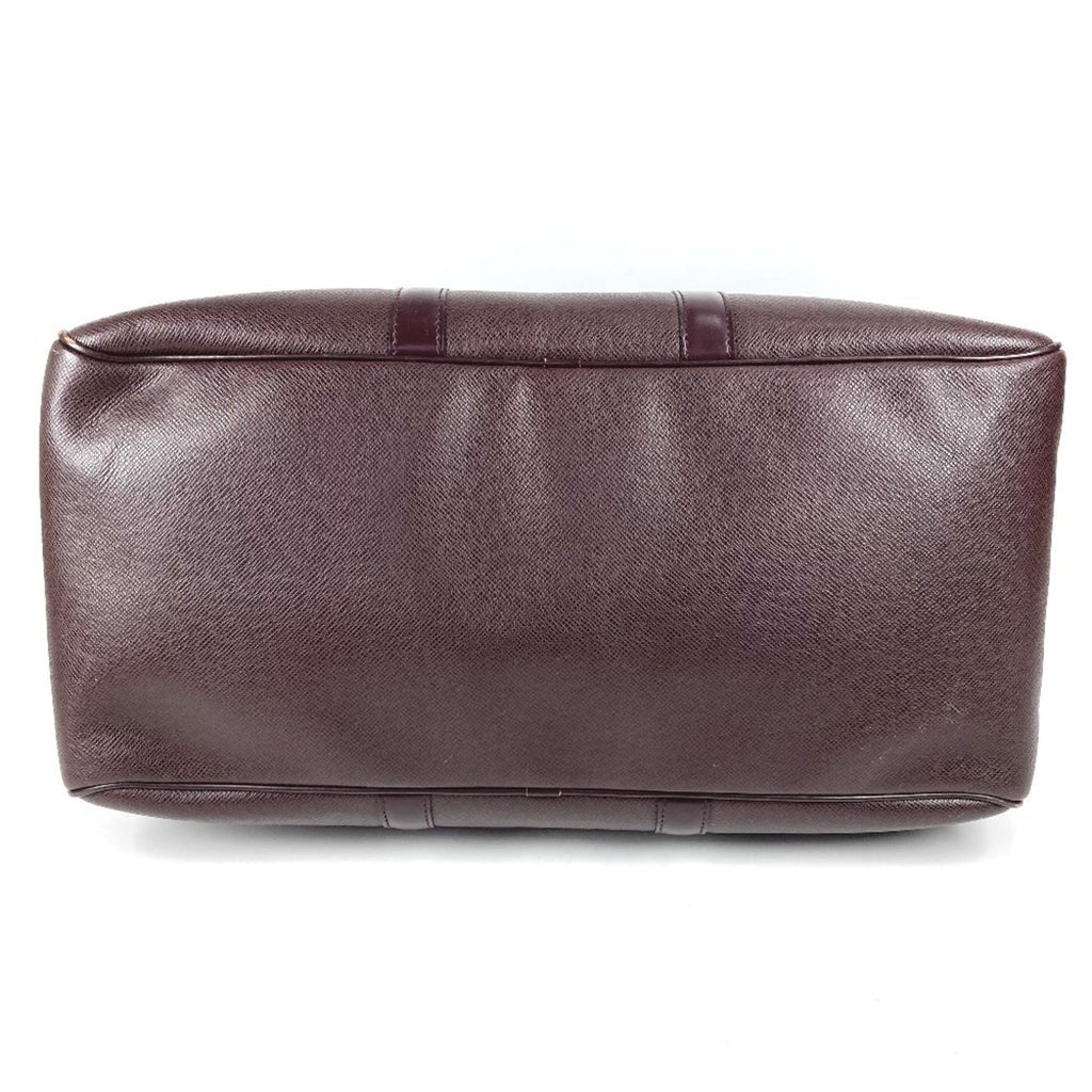 Louis Vuitton Acajou Purple Taiga Leather Boston Bag Shoulder Bag