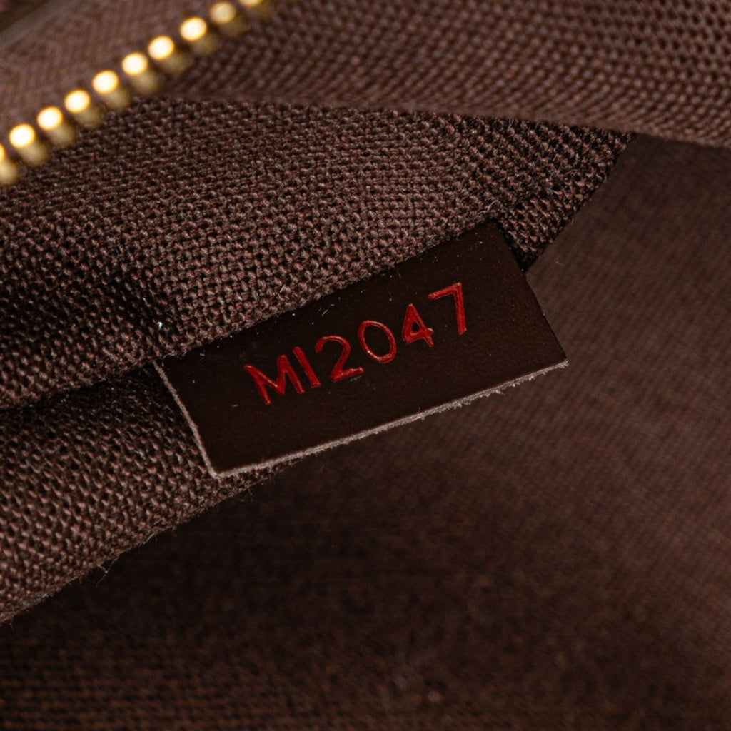 Louis Vuitton Damier Brown Damier Canvas Pvc Leather Pochette Shoulder Bag