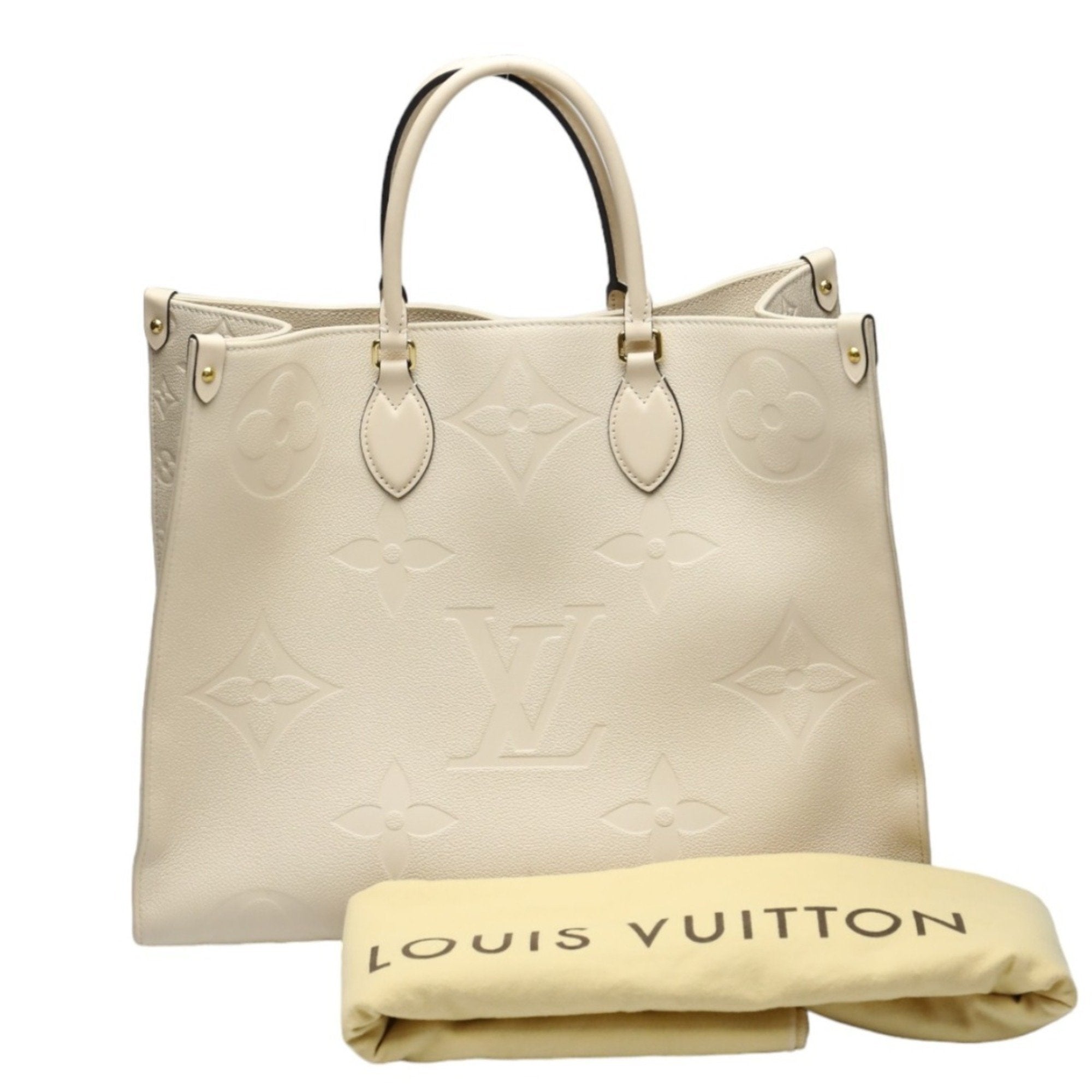 Louis Vuitton Monogram Empreinte Beige Monogram Empreinte Tote Bag