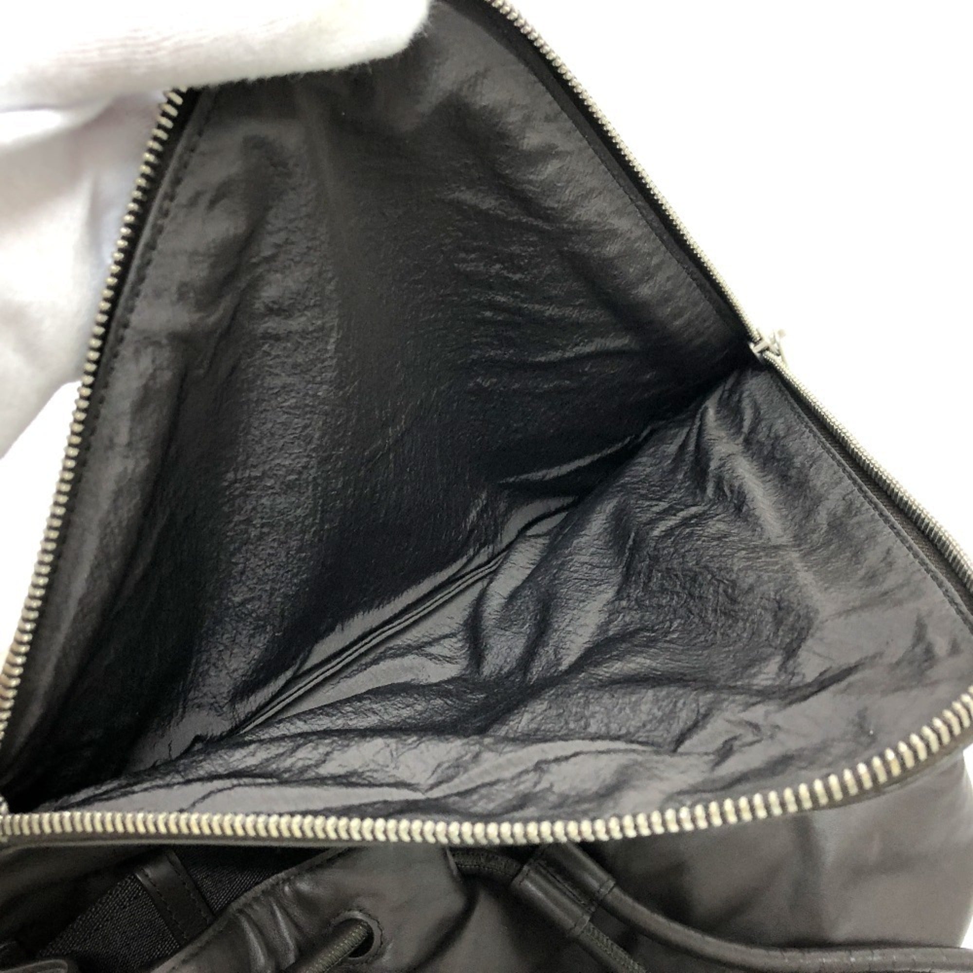 Bottega Veneta Black Leather Fanny Pack