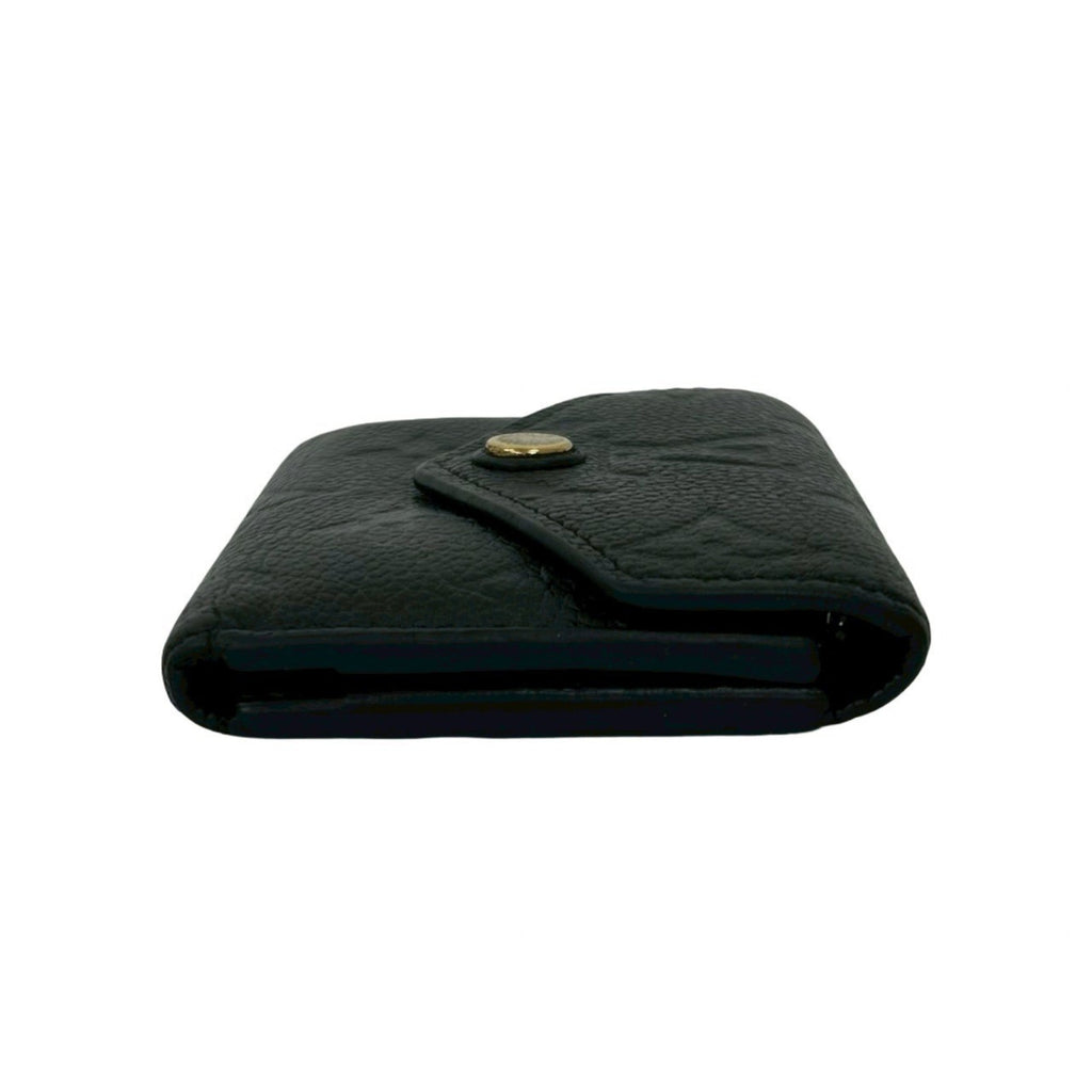 Louis Vuitton Black Leather Wallet (Tri-Fold)