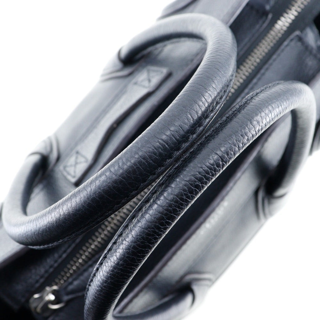 Celine Luggage Black Leather Handbag