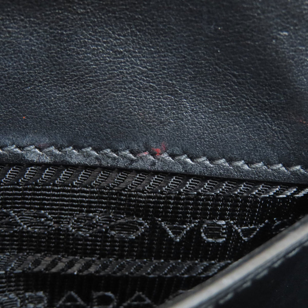 Prada Black Leather Shoulder Bag