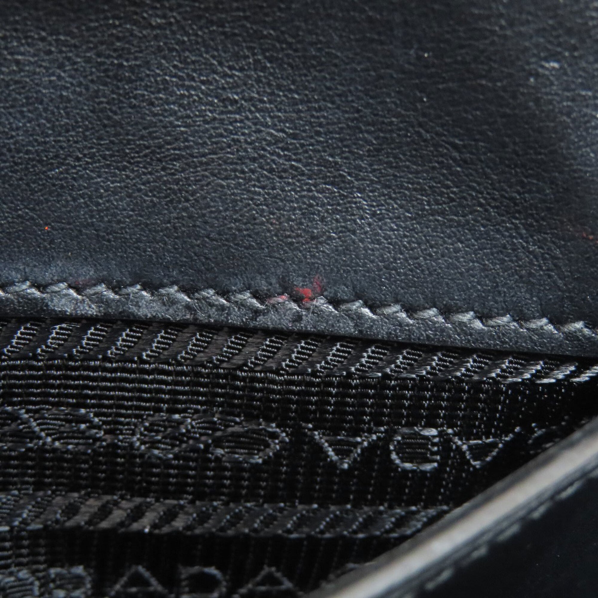 Prada Black Leather Shoulder Bag