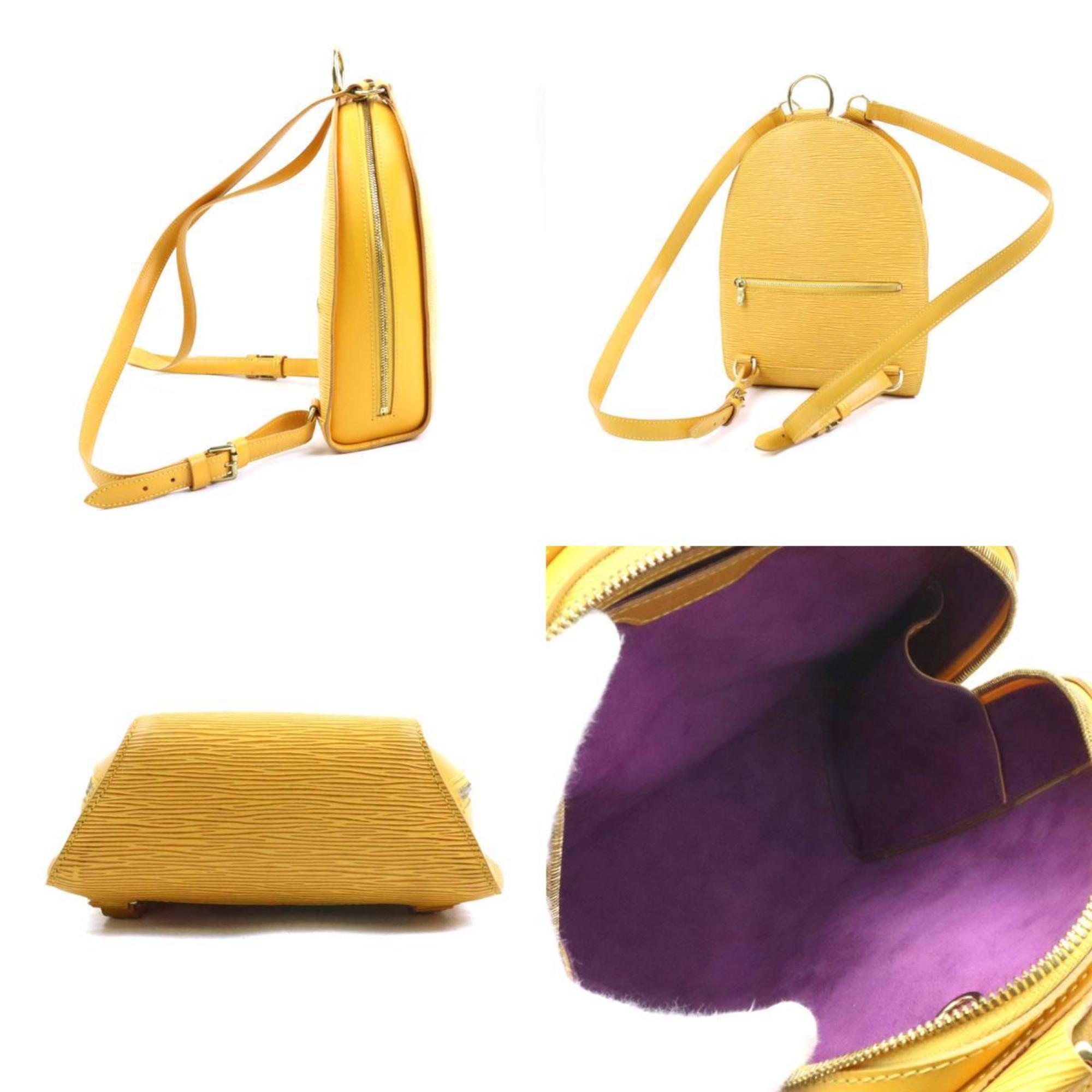 Louis Vuitton Yellow Epi Leather Backpack