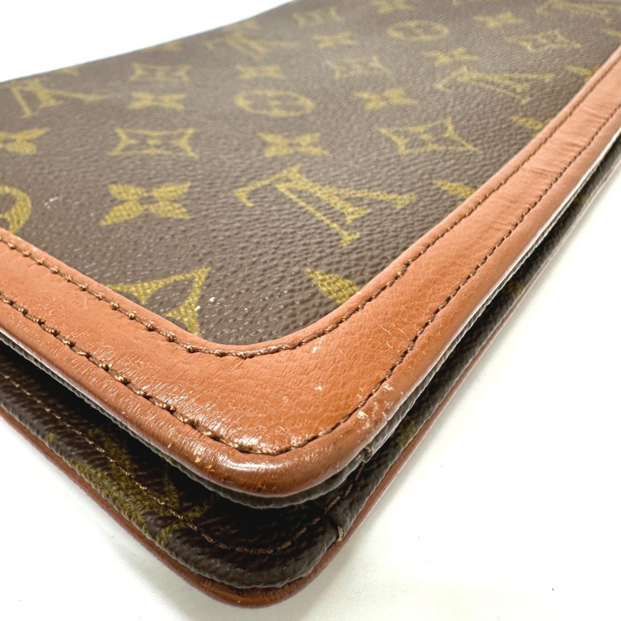 Louis Vuitton Brown Monogram Clutch Bag Pochette