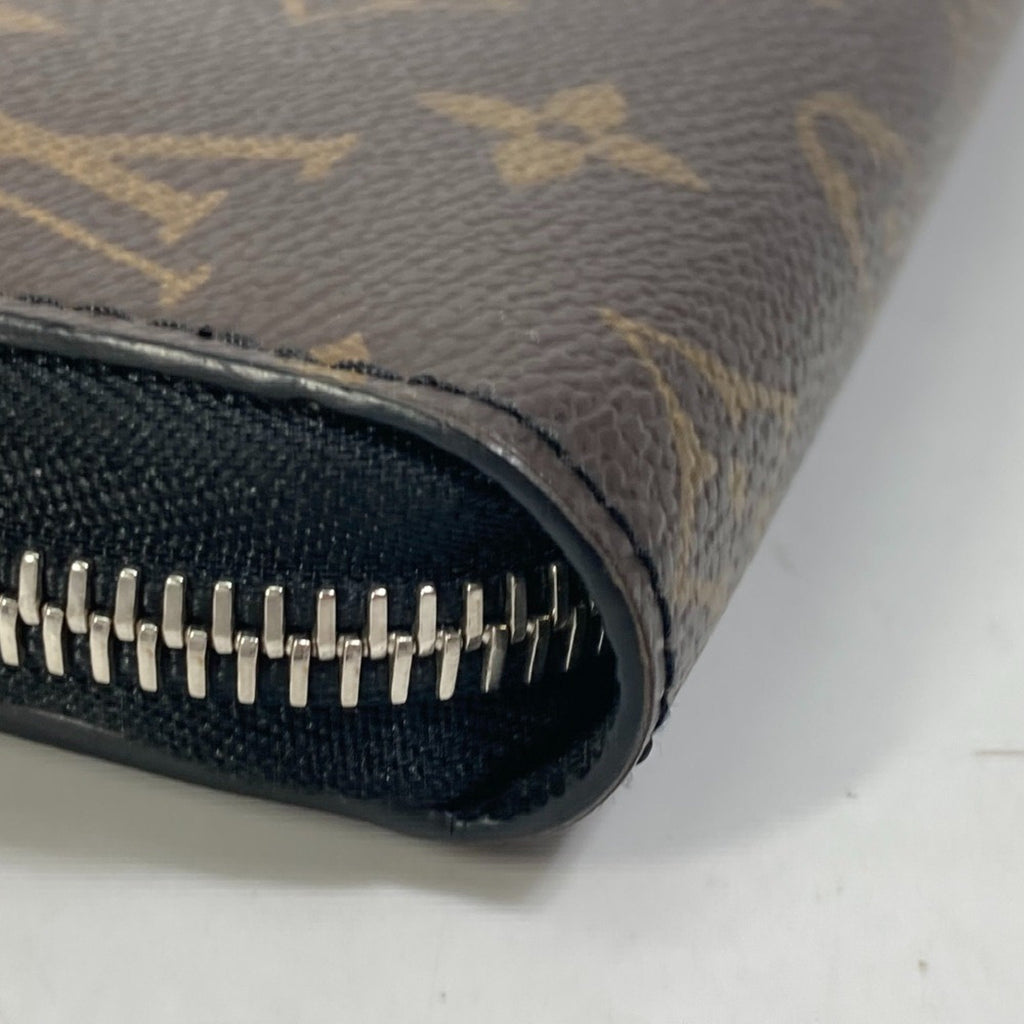 Louis Vuitton Monogram Macassar Black Brown Monogram Long Wallet