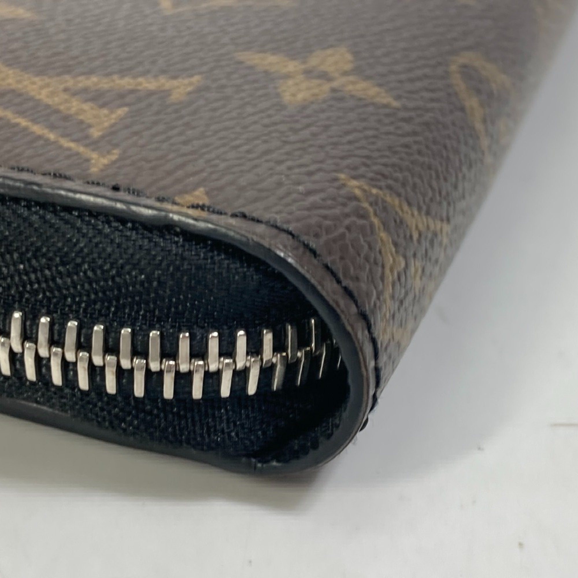 Louis Vuitton Monogram Macassar Black Brown Monogram Long Wallet