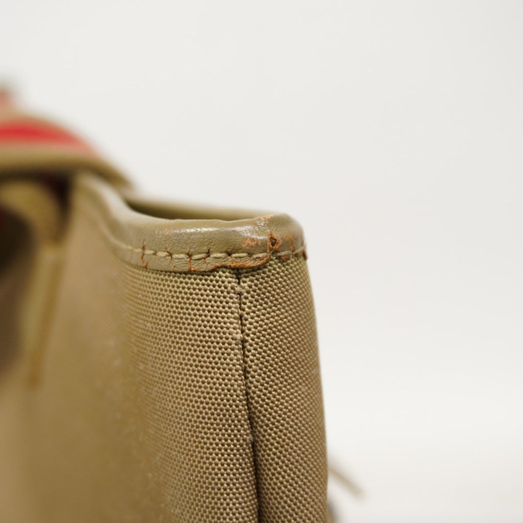 Gucci Khaki Canvas Tote Bag (Pre-Owned)