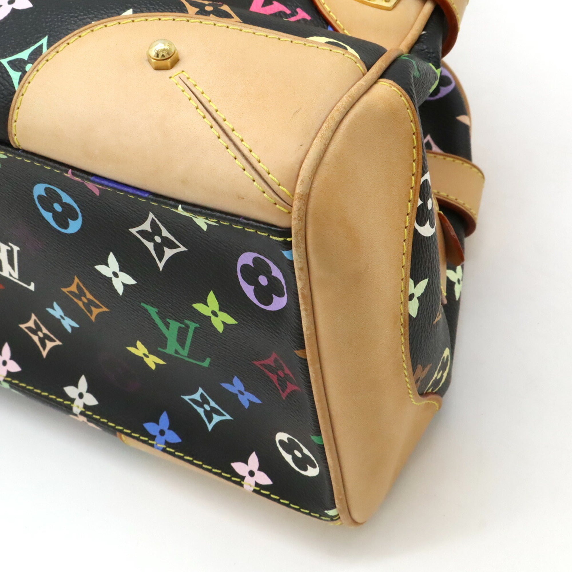 Louis Vuitton Black Multi-Color Noir Pvc Handbag Shoulder Bag