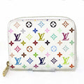Louis Vuitton Blanc Multi-Color Monogram Multicolore Coin Purse/Coin Case