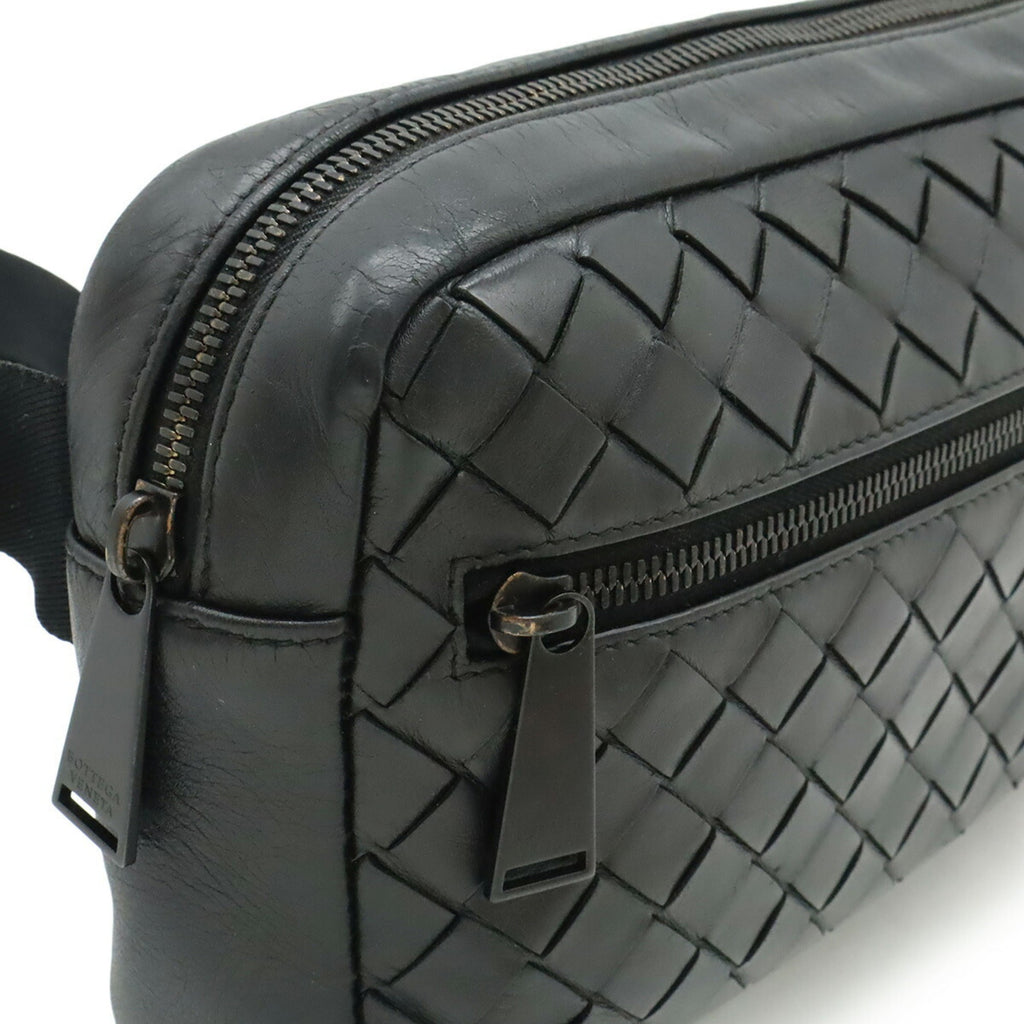 Bottega Veneta Black Leather Sling Bag