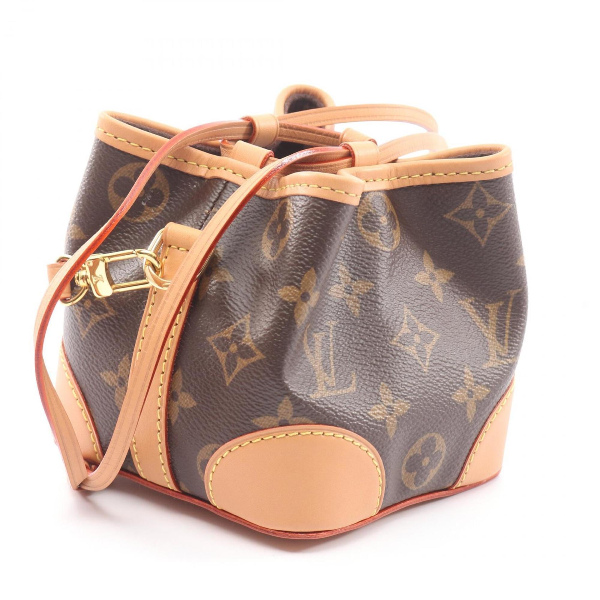 Louis Vuitton Brown Coated Canvas Leather Monogram Handbag Shoulder Bag
