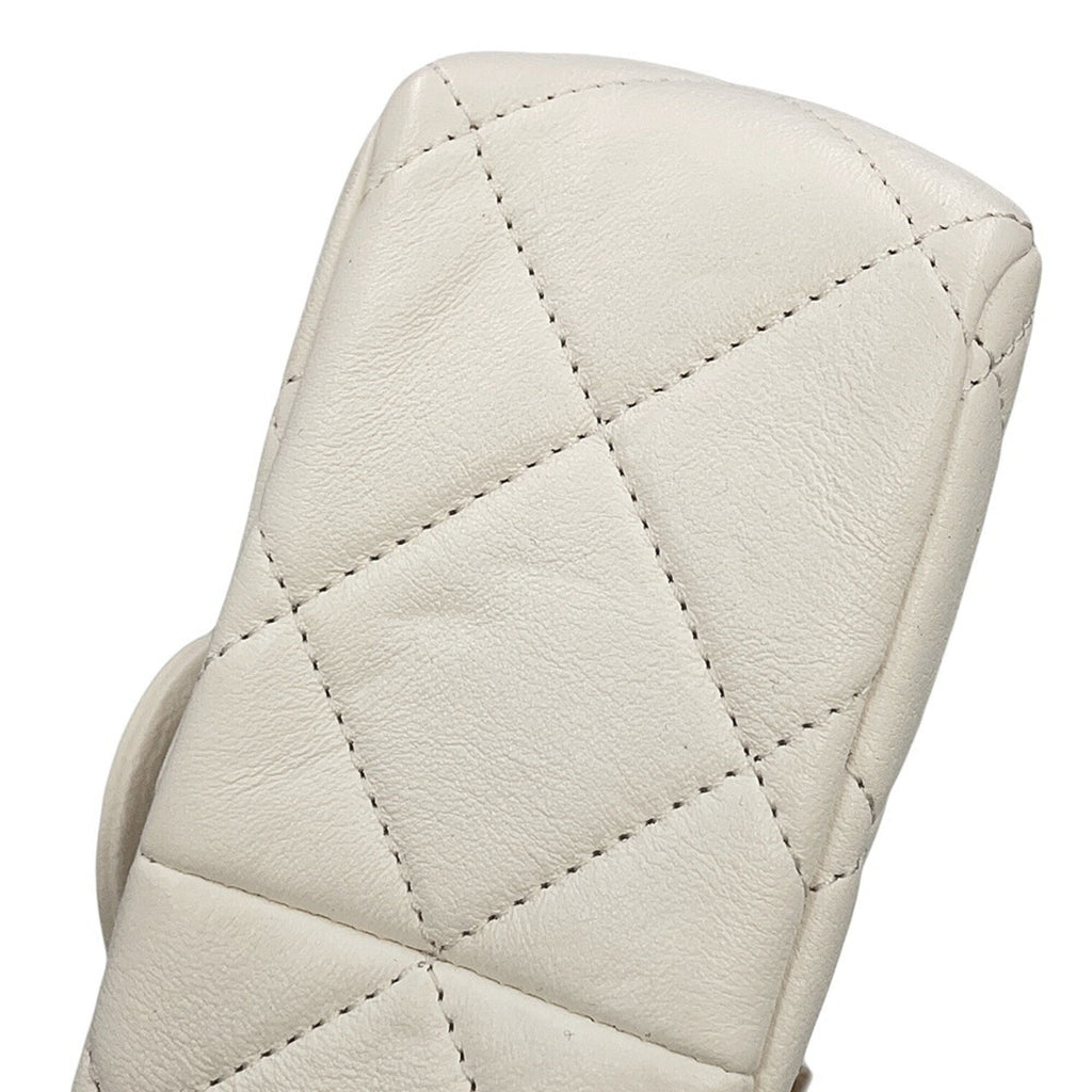 Chanel White Leather Handbag Shoulder Bag
