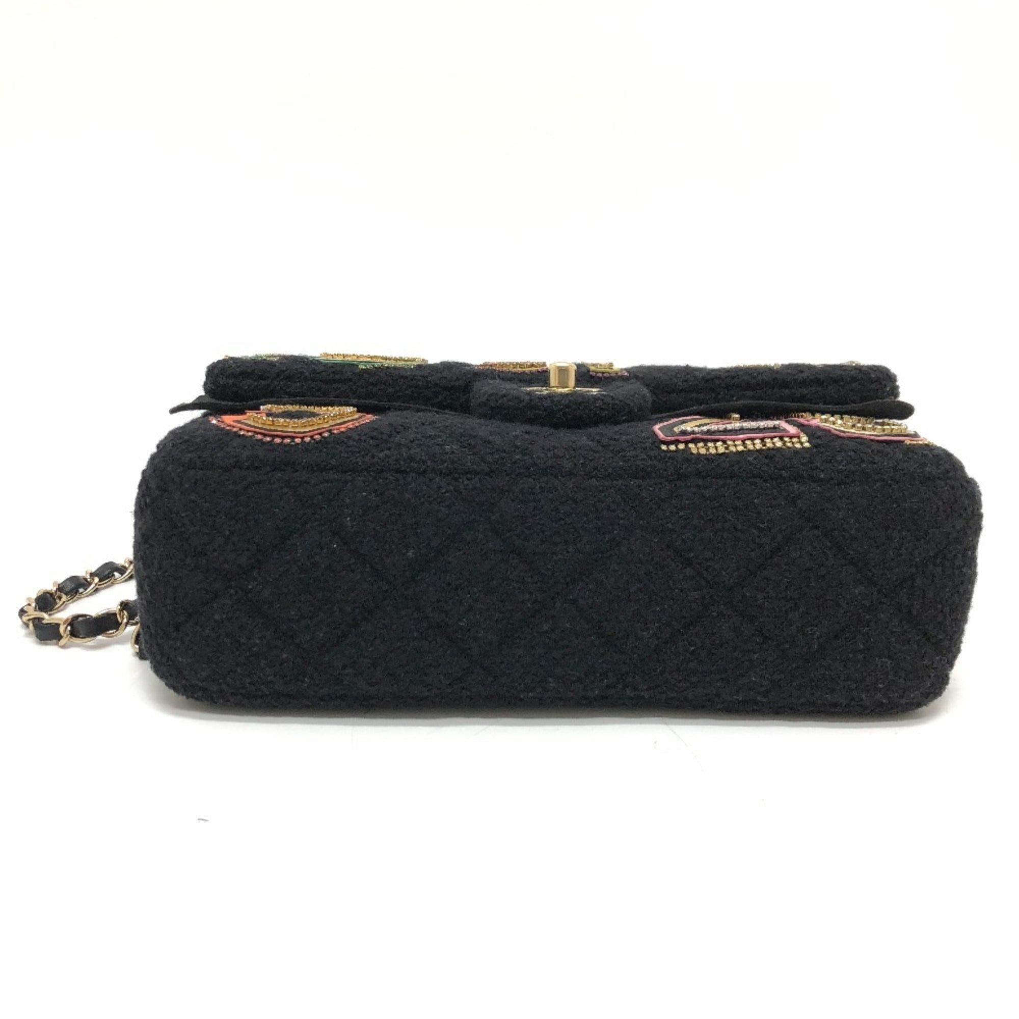 Chanel Black Canvas Shoulder Bag