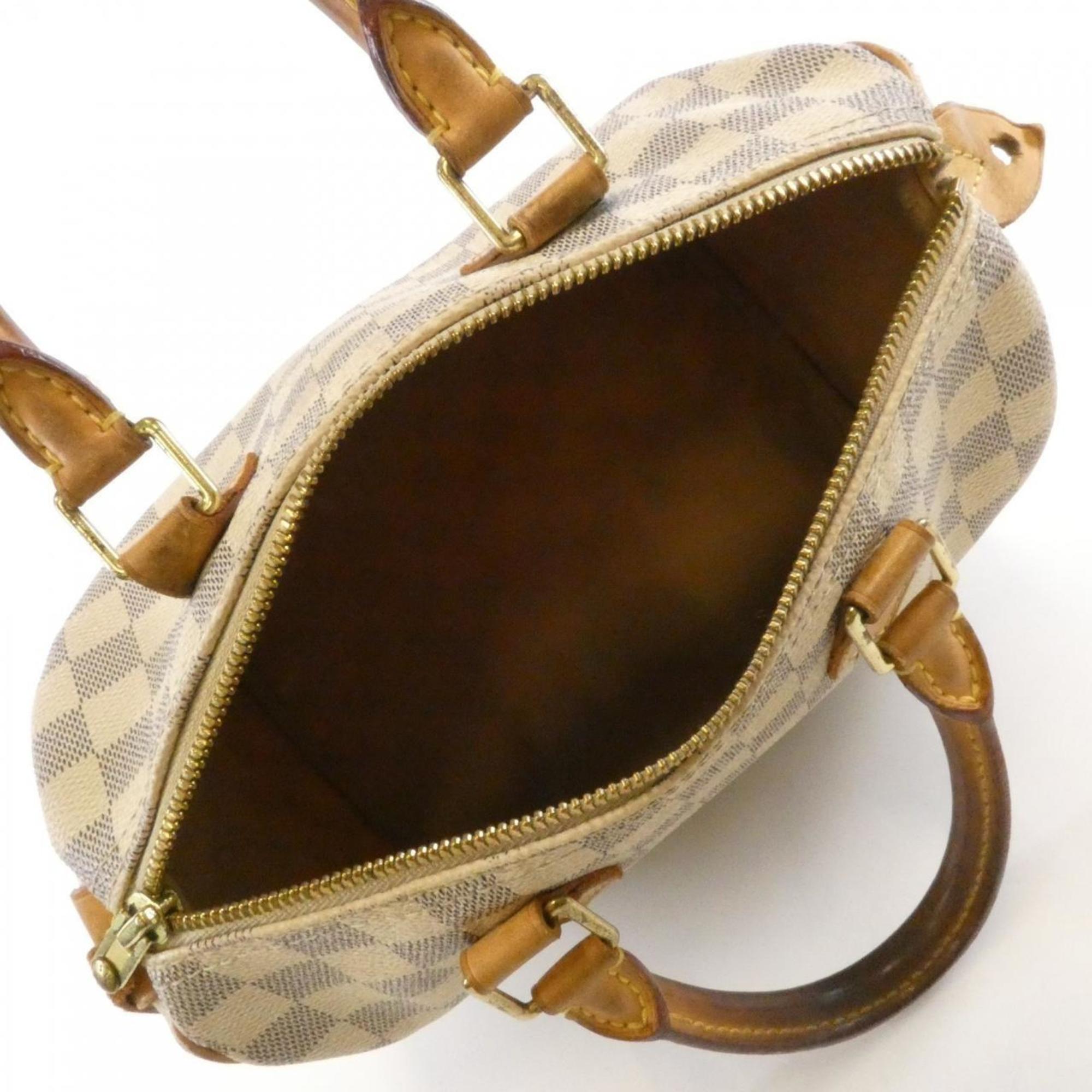 Louis Vuitton Azur White Coated Canvas Boston Bag