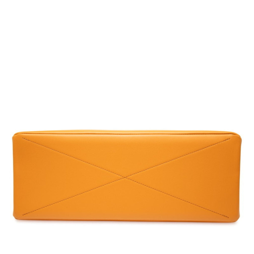 Louis Vuitton Orange Saffron Leather Shoulder Bag Tote Bag