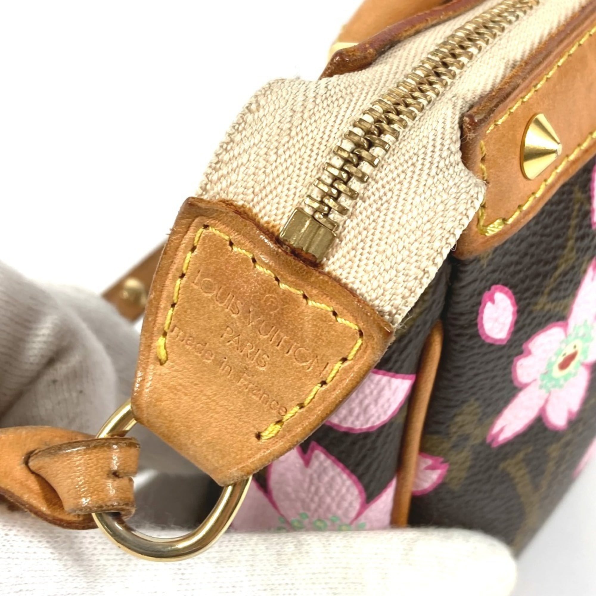 Louis Vuitton Monogram Cherry Blossom Brown Pink Monogram Handbag Shoulder Bag