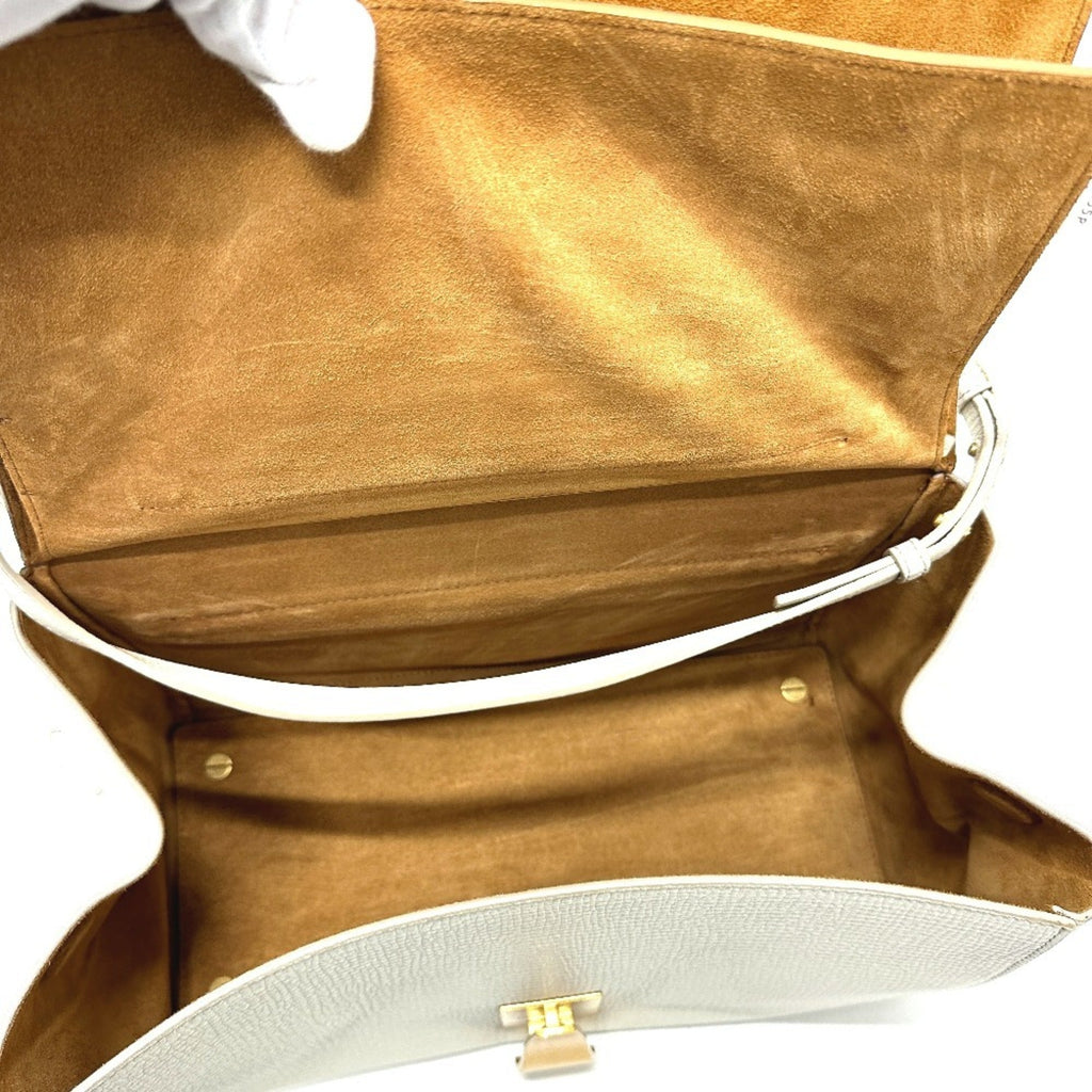 Bottega Veneta Ivory White Leather Shoulder Bag