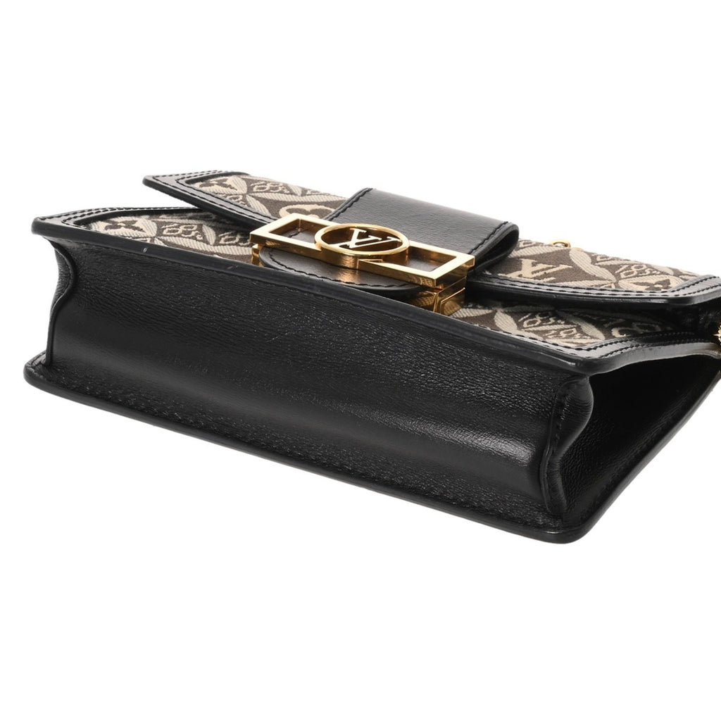 Louis Vuitton Monogram Black Leather Shoulder Bag