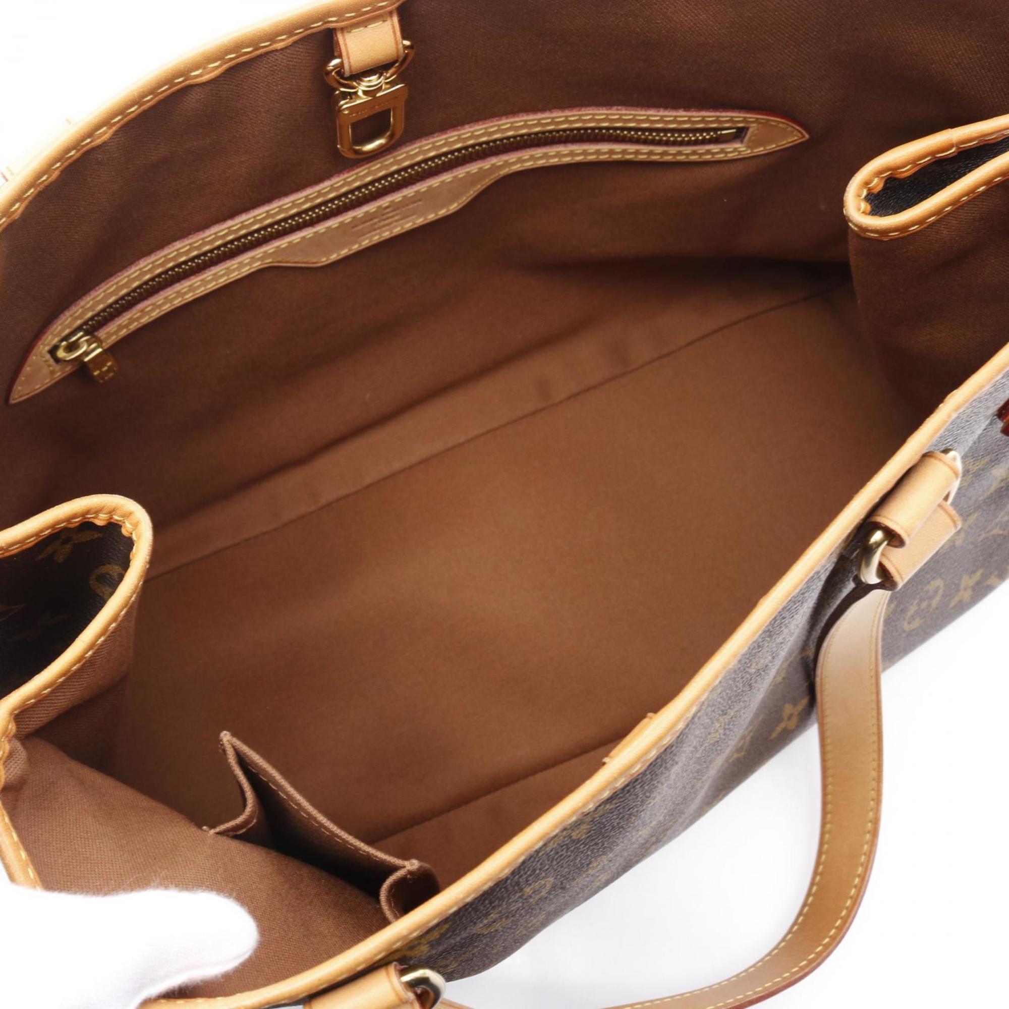 Louis Vuitton Brown Monogram Pvc Coated Canvas Leather Shoulder Bag