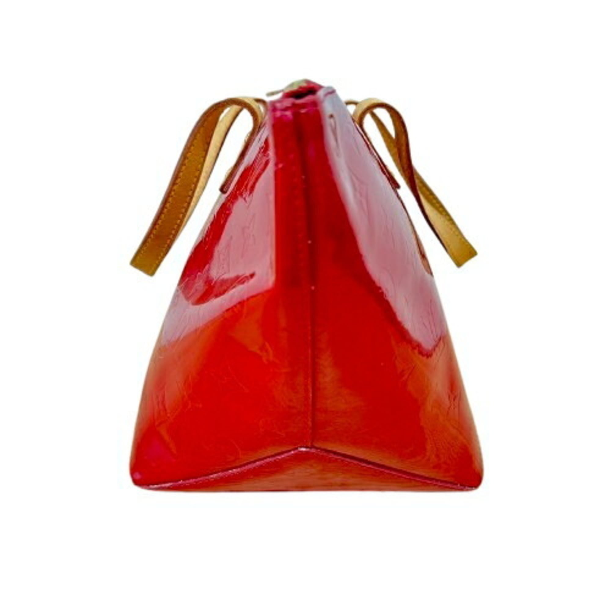 Louis Vuitton Vernis Red Color Leather Tote Bag