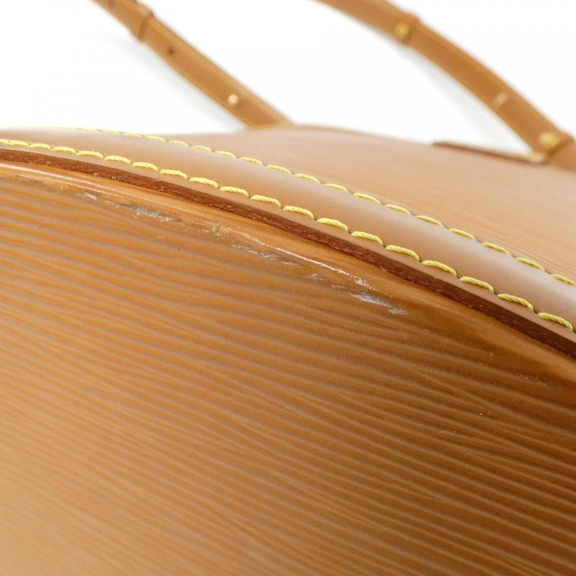 Louis Vuitton Gold Brown Leather Shoulder Bag