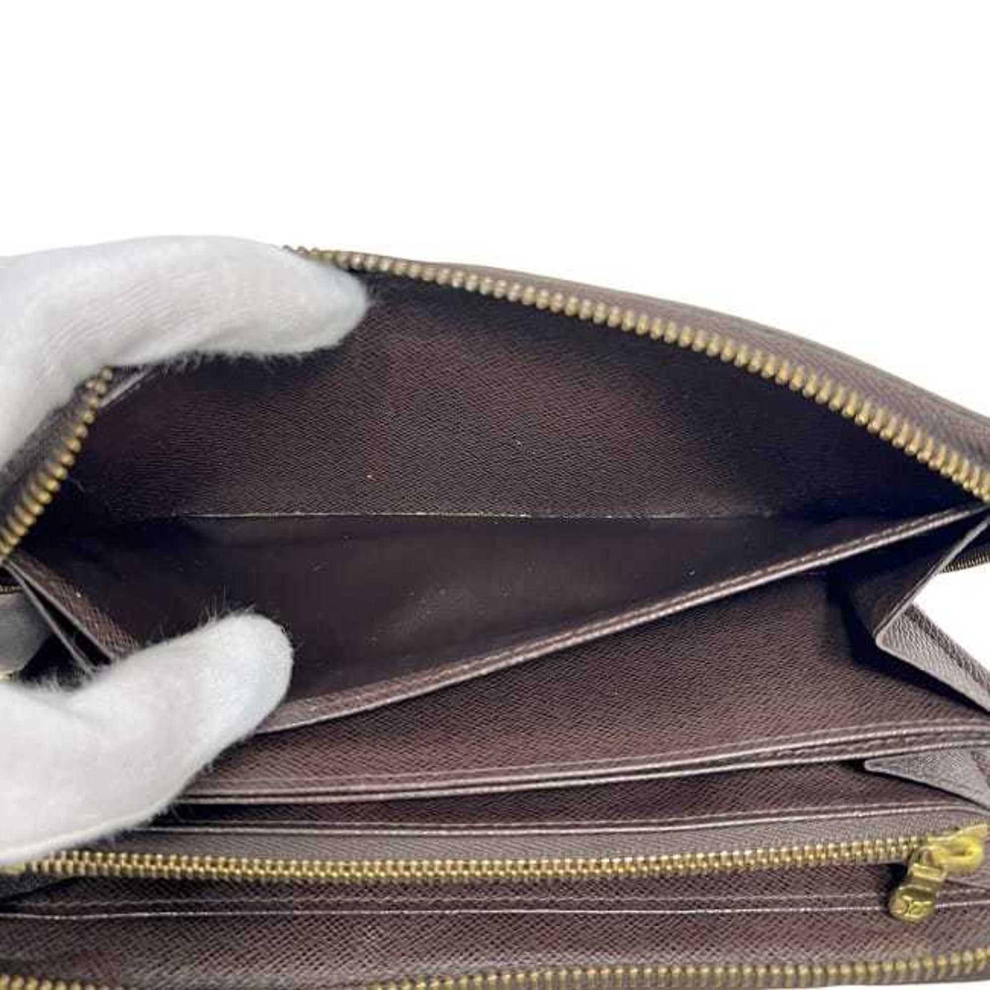 Louis Vuitton Brown Damier Canvas Ebene Damier Canvas Long Wallet