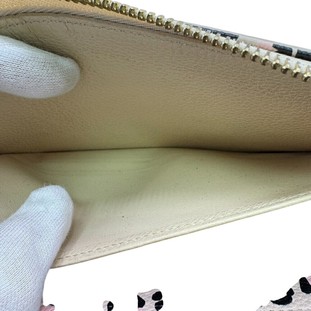 Louis Vuitton Beige Leather Long Wallet