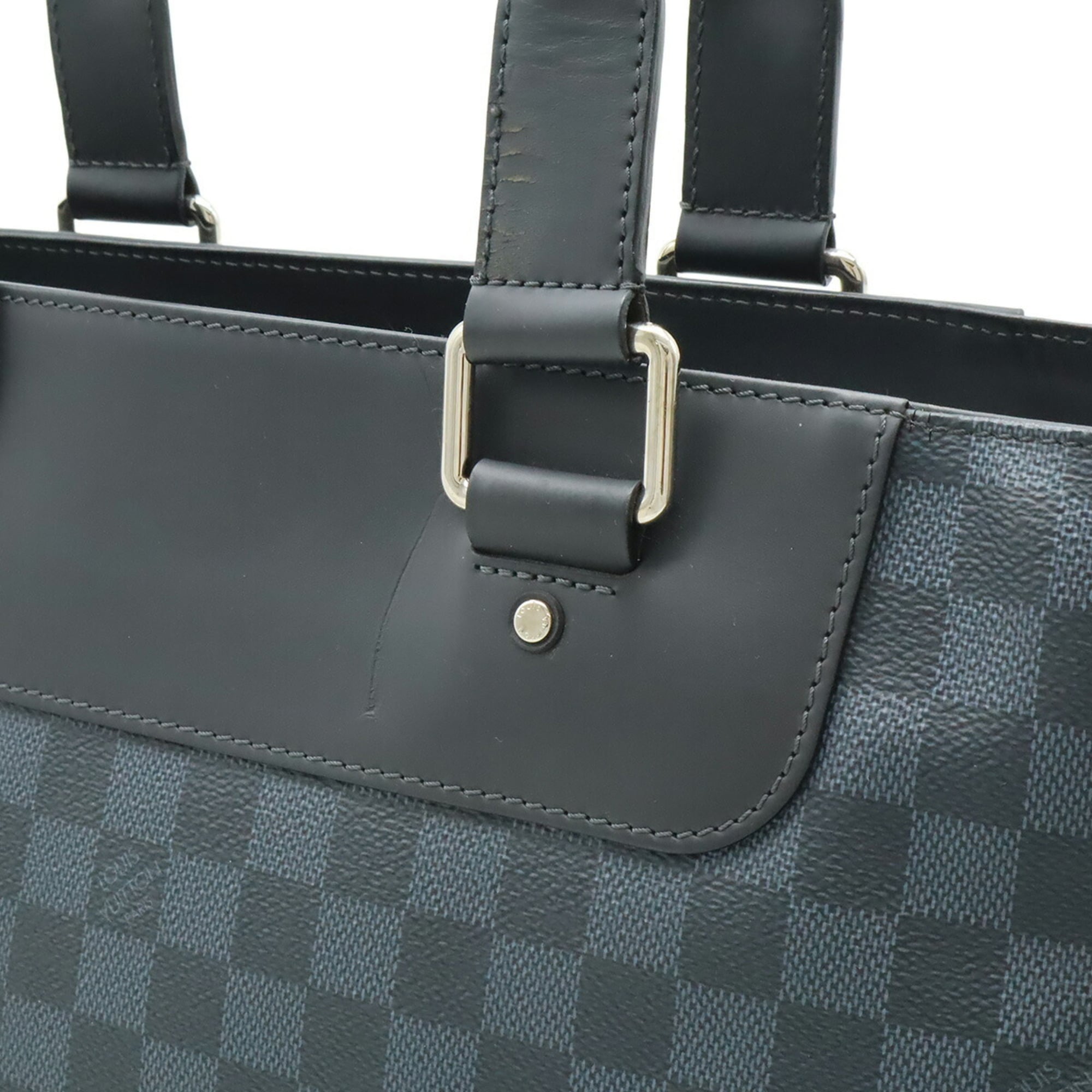 Louis Vuitton Damier Cobalt Black Blue Pvc Shoulder Bag Tote Bag