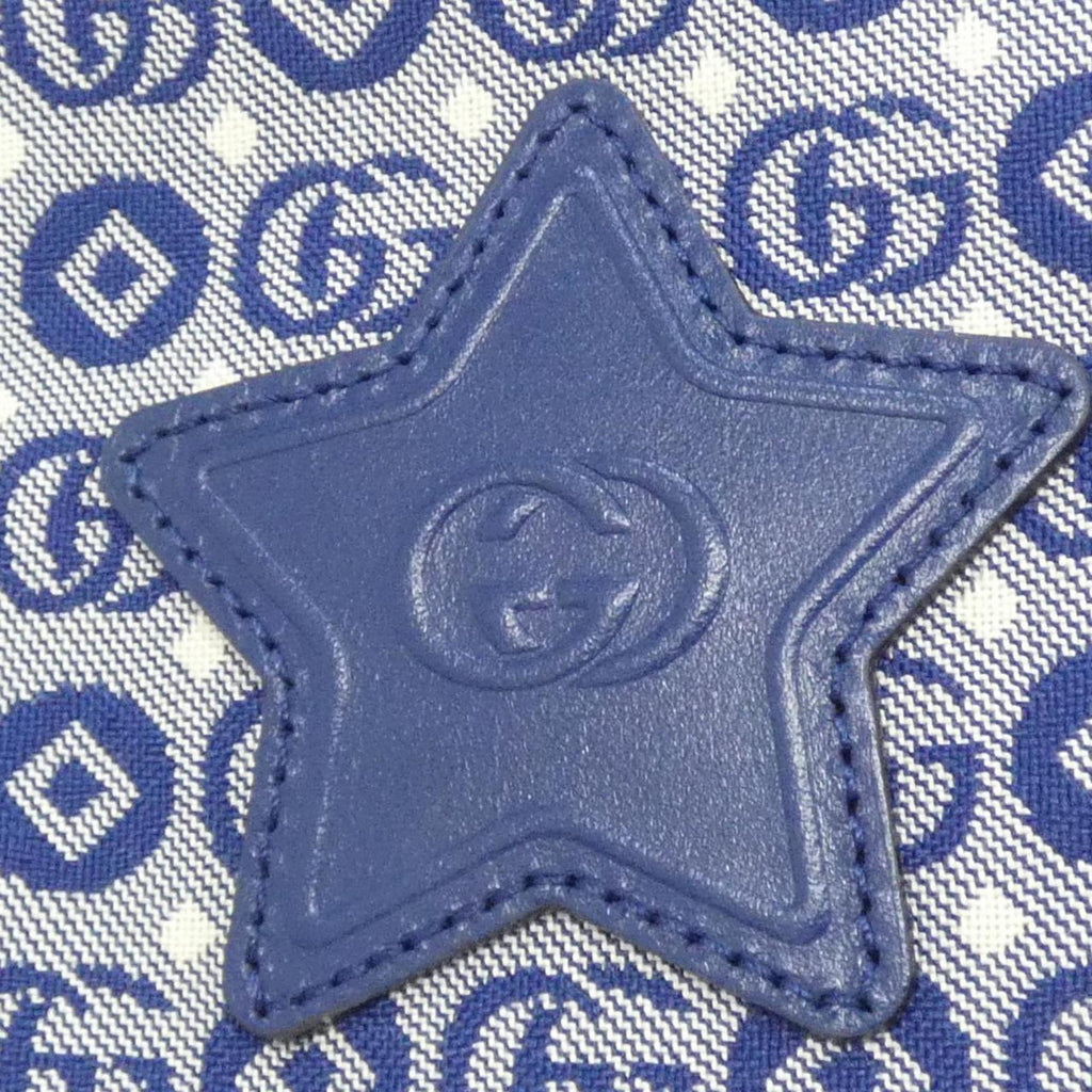 Gucci Blue White Jacquard Cotton Fanny Pack (Pre-Owned)