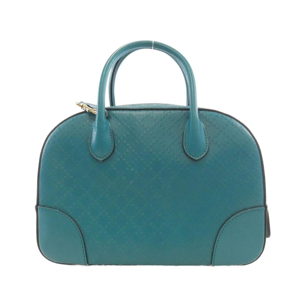 Gucci Diamante Blue Leather Handbag (Pre-Owned)