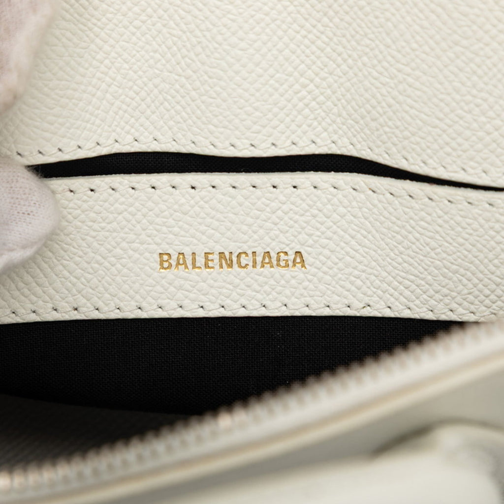 Balenciaga White Leather Handbag Shoulder